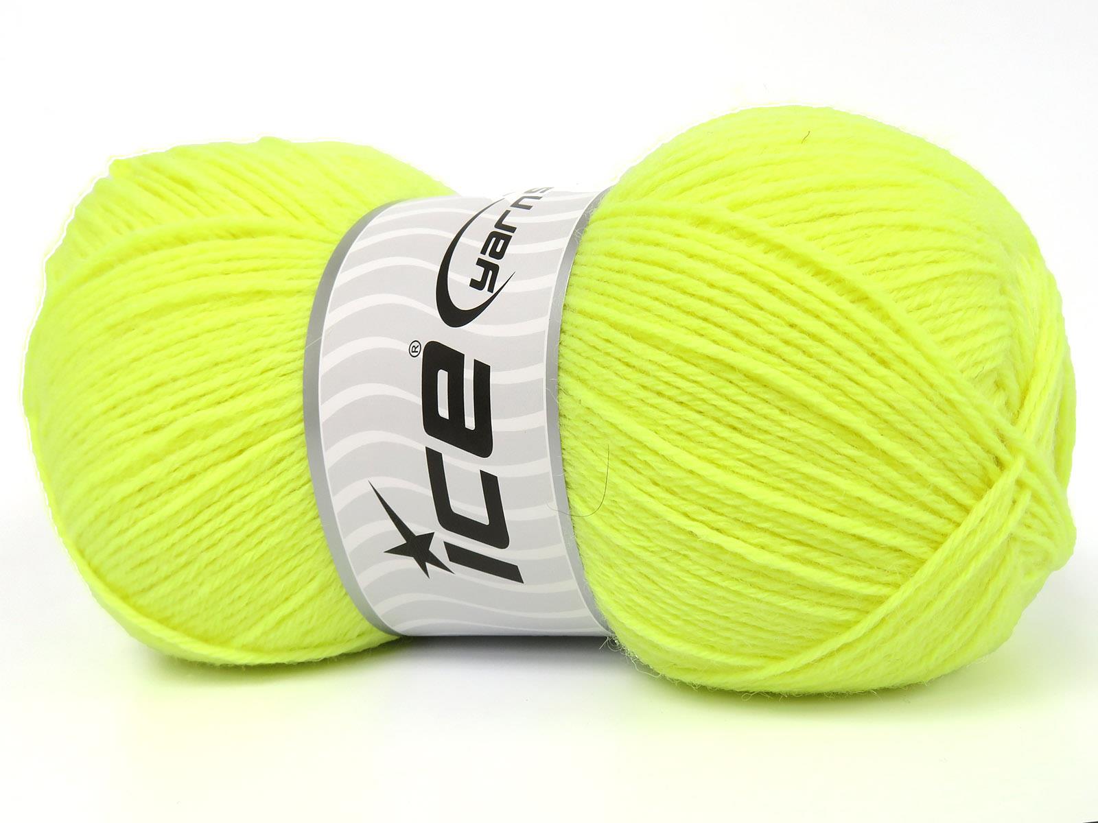 Sock Unicolor Neon Yellow