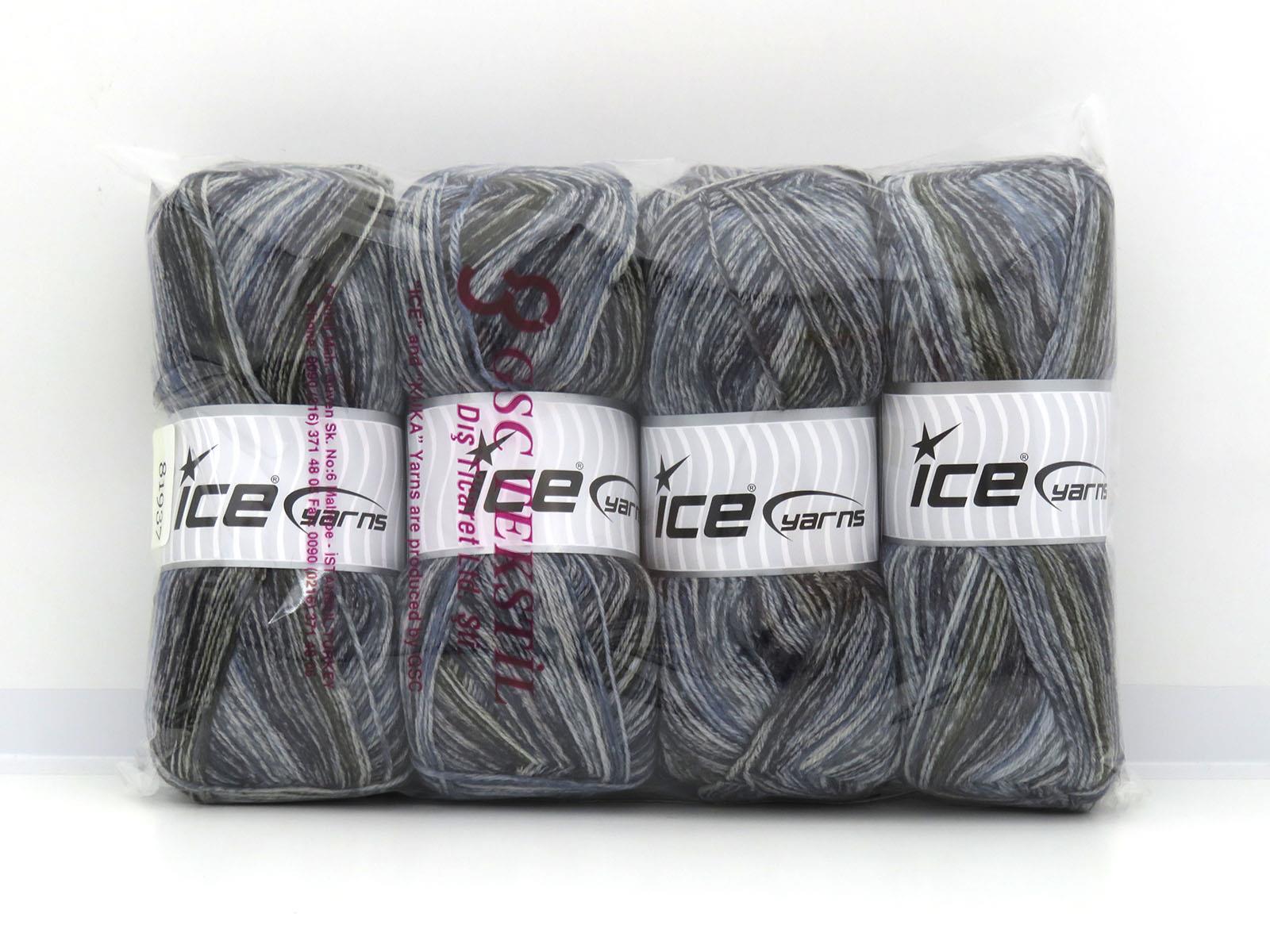 Sock Varicolor Black, Blue Shades, Grey Shades