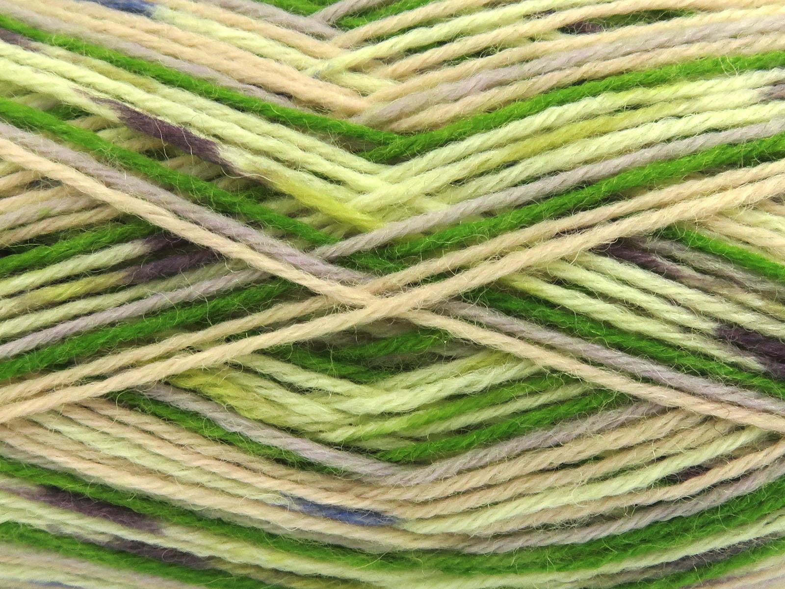 Sock Varicolor Blue, Green Shades, Beige, Grey Shades