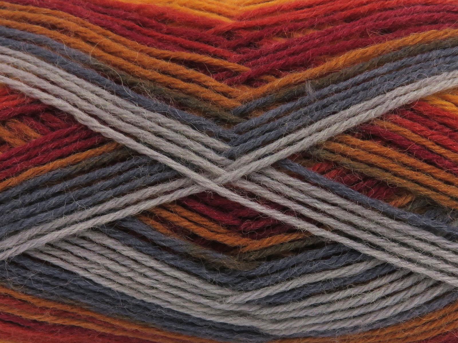Sock Varicolor Gold, Grey Shades, Copper Shades