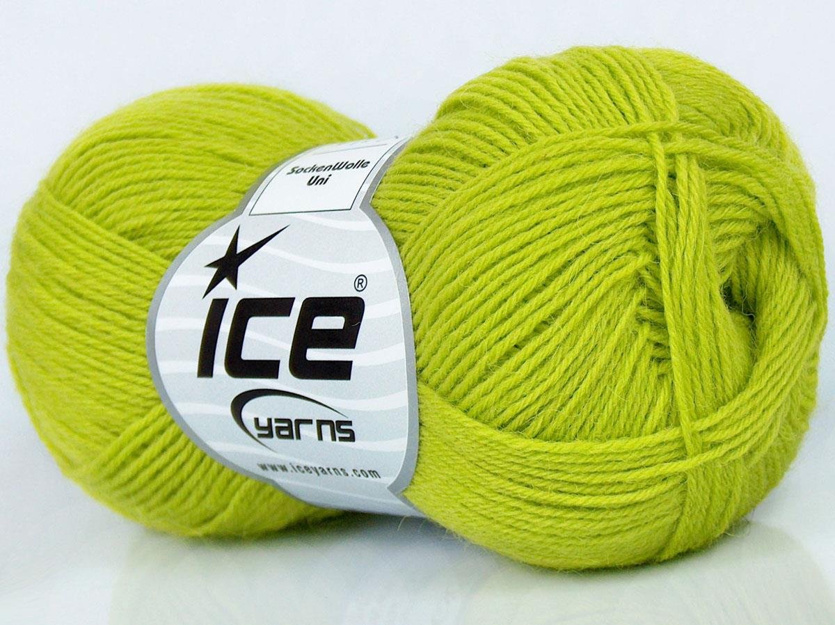 SockenWolle Uni Pistachio Green