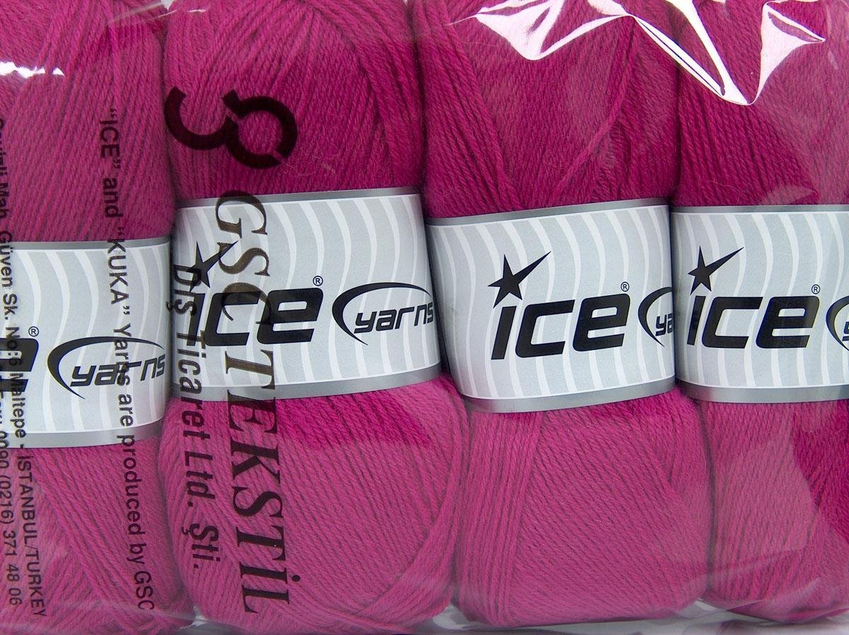 Solid Sock Fuchsia