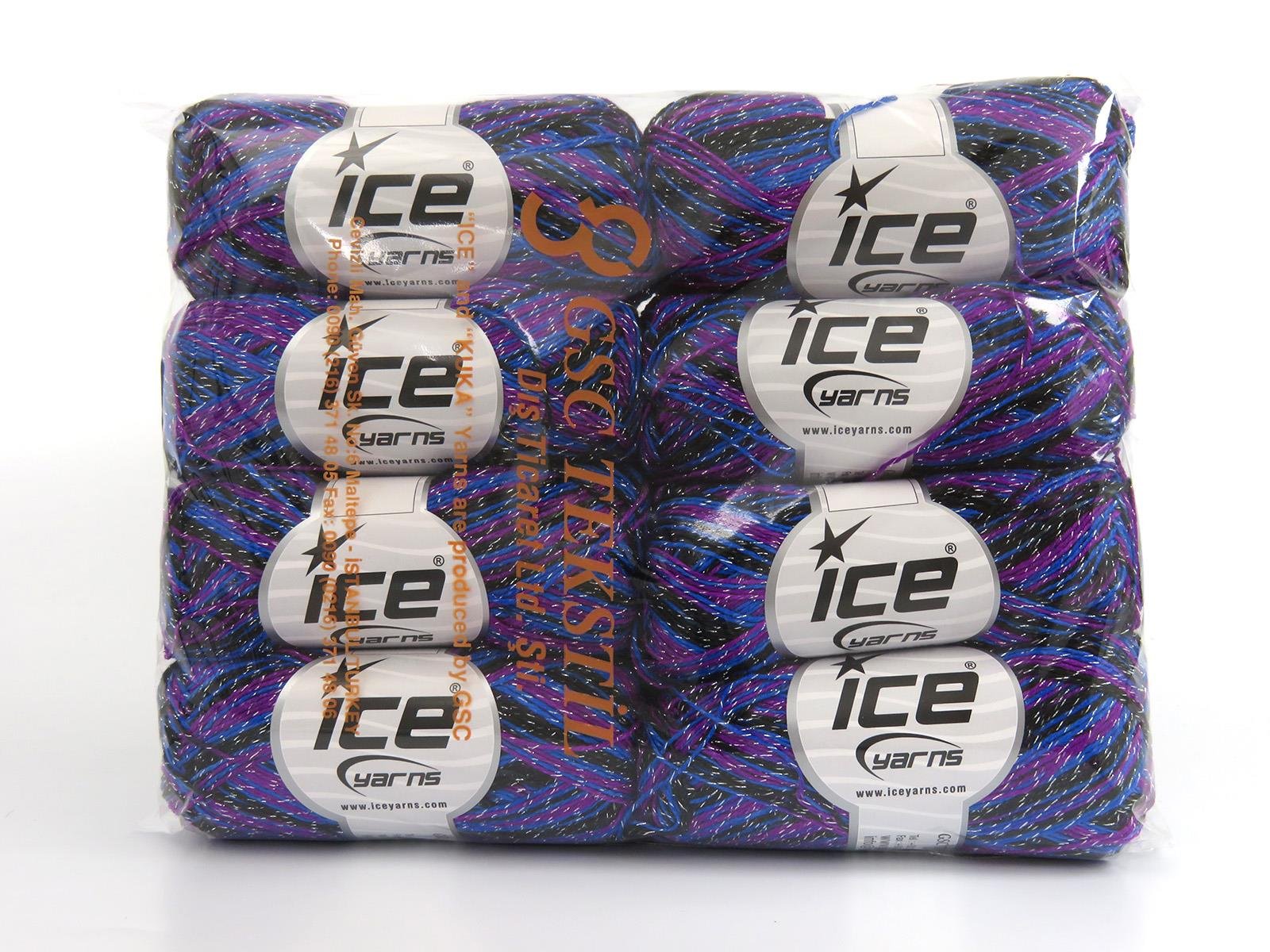 Summer Rose Glitz Black, Blue, Purple