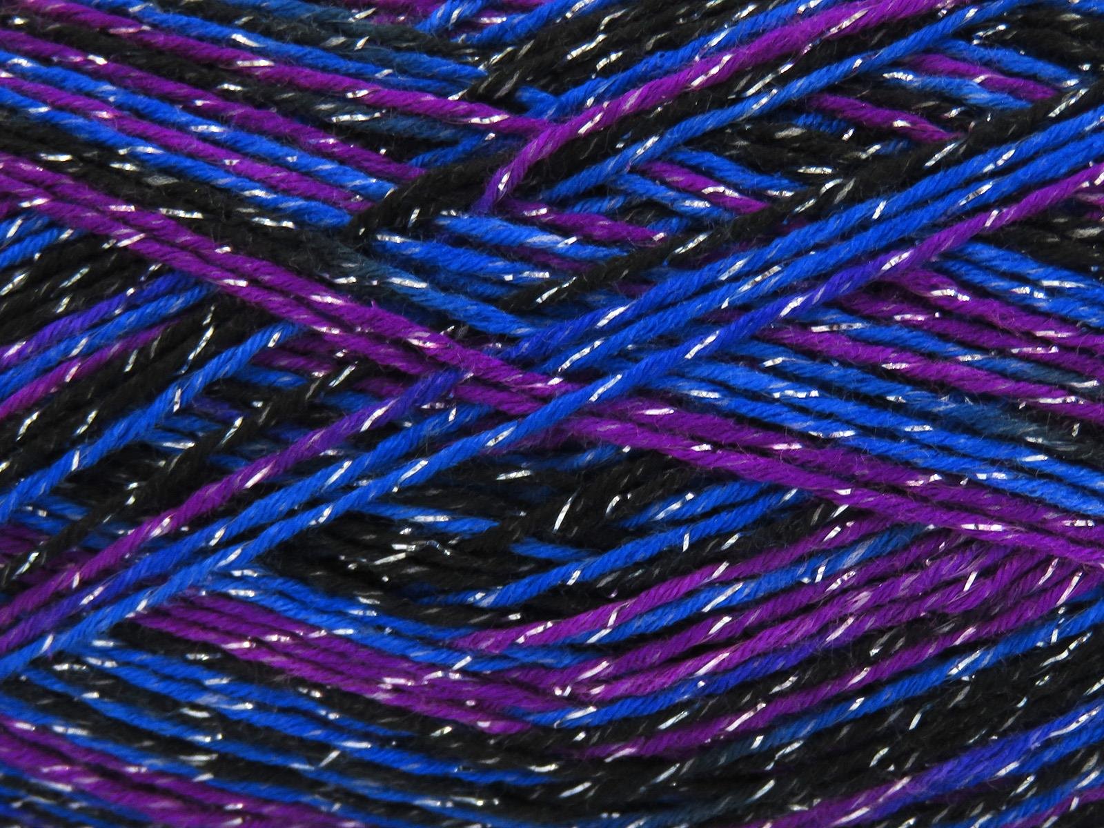 Summer Rose Glitz Black, Blue, Purple