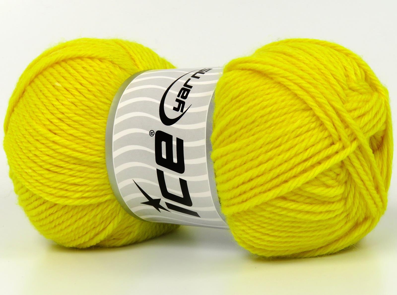 Superwash Wool Bamboo Neon Yellow