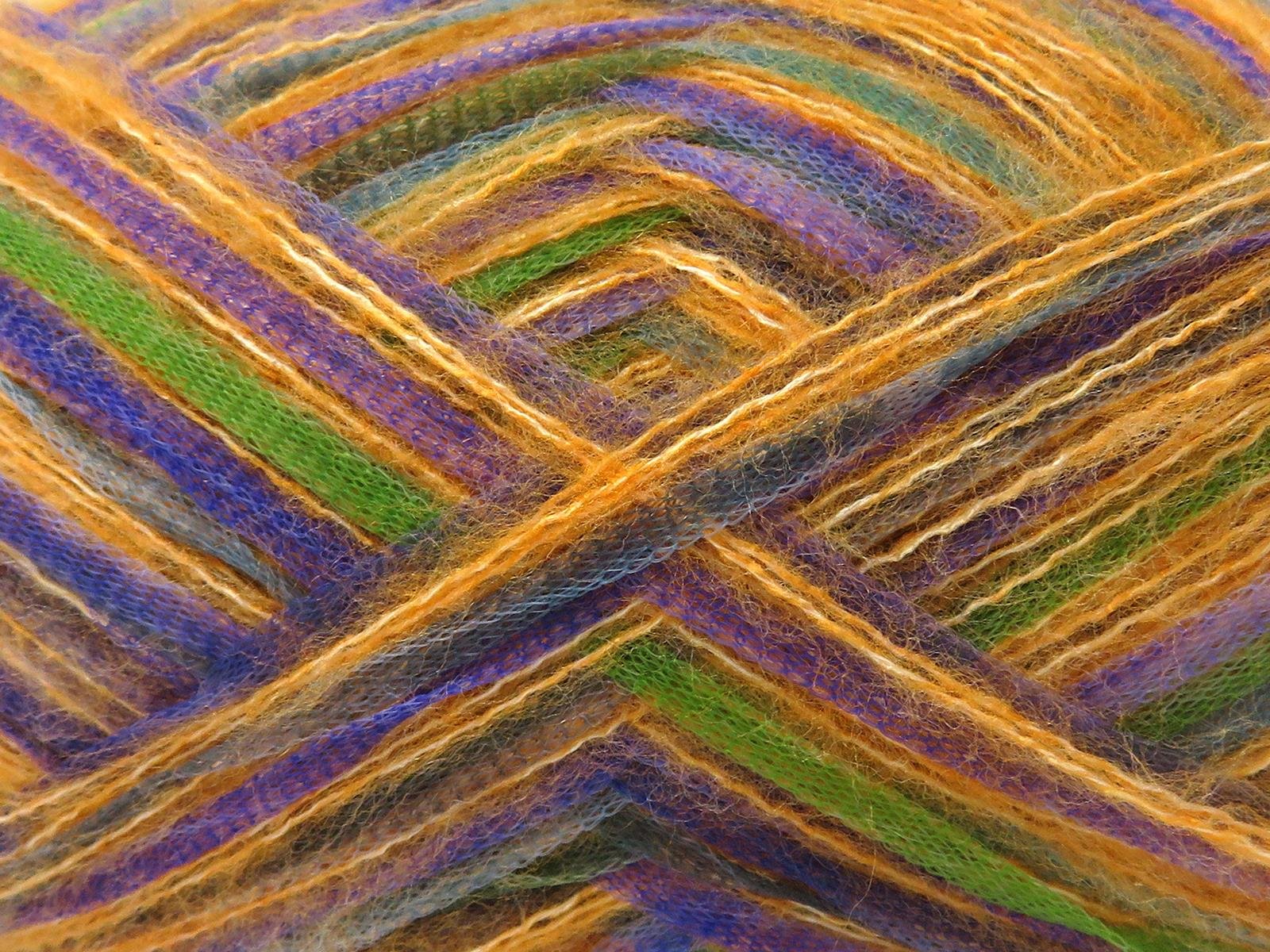 Toucan Green, Purple, Turquoise, Gold Shades