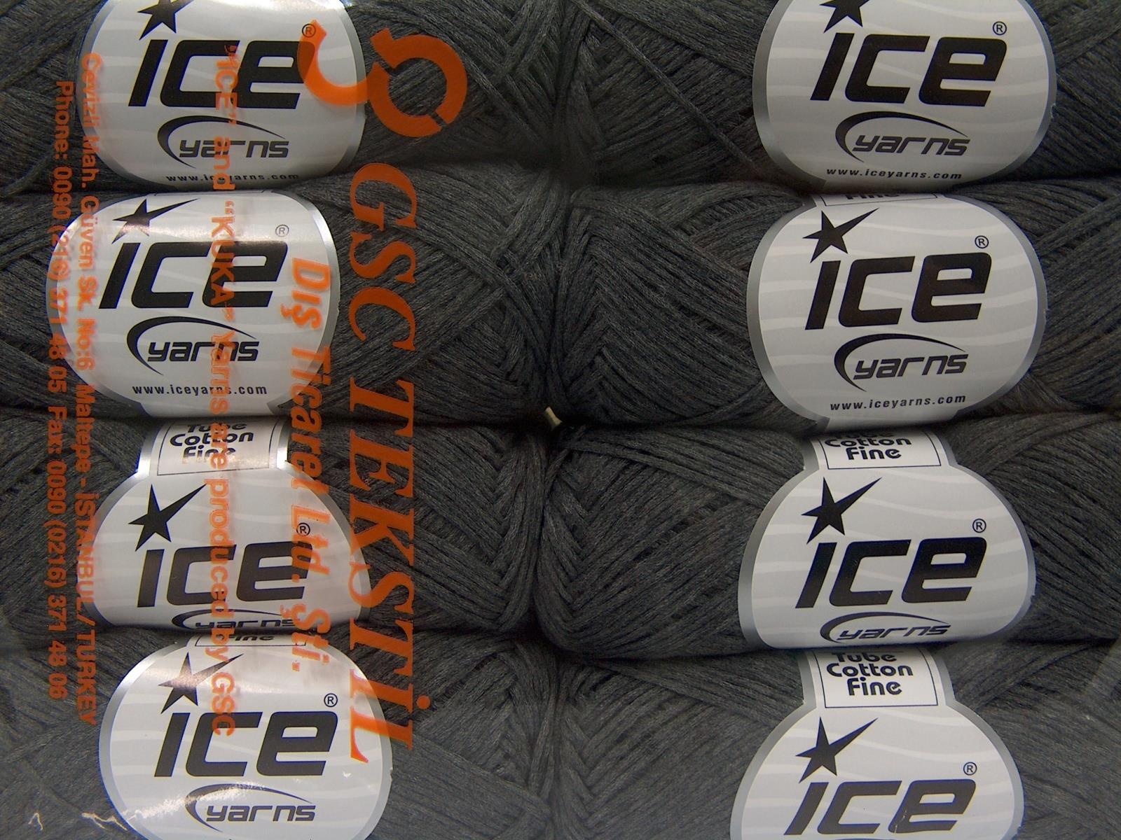 Tube Cotton Fine Dark Grey