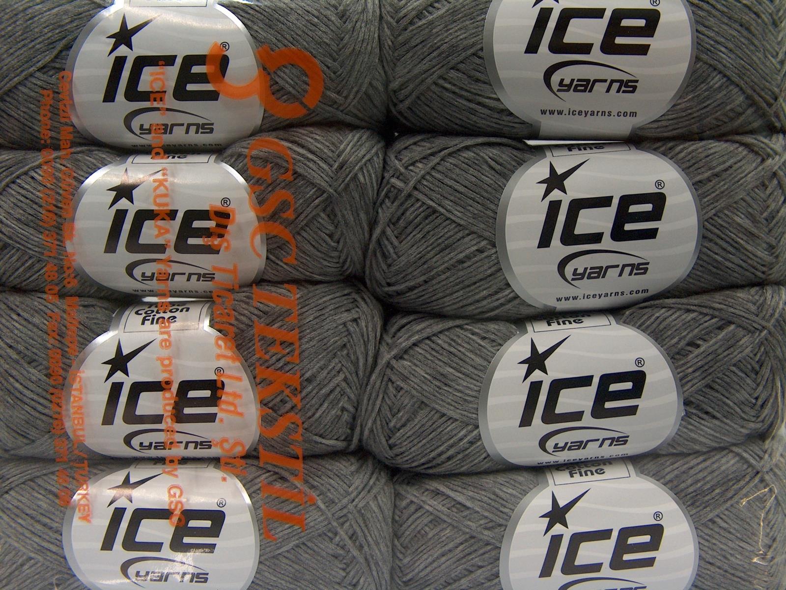 Tube Cotton Fine Grey Melange