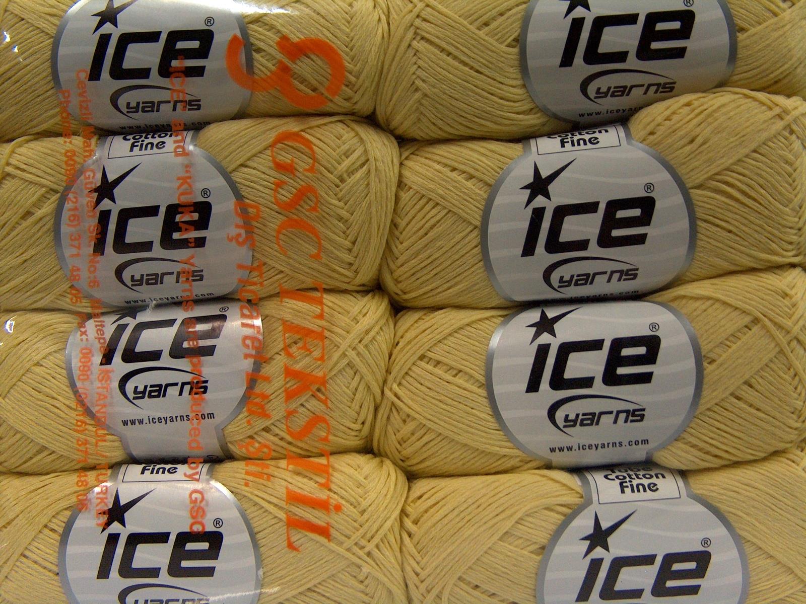 Tube Cotton Fine Light Yellow