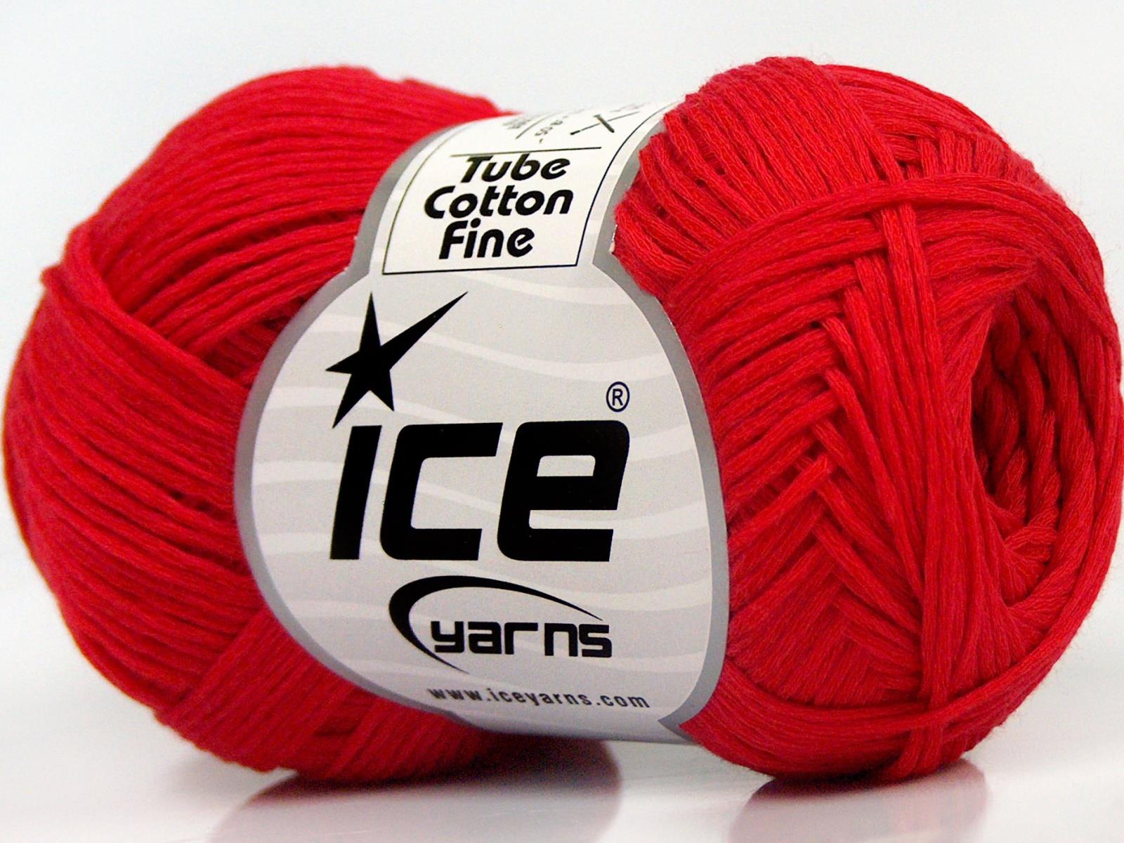 Tube Cotton Fine Red