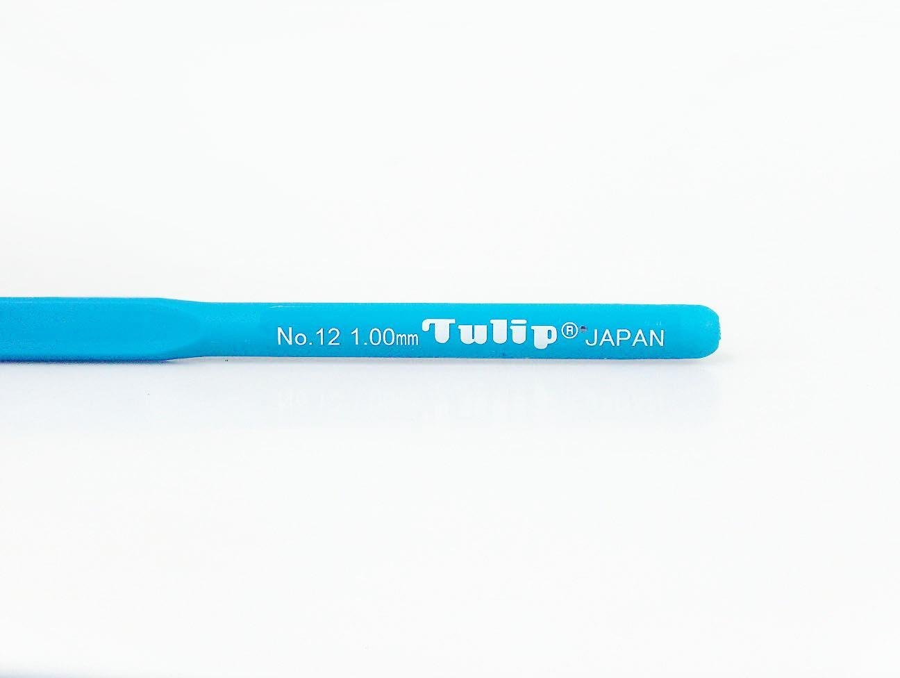 Tulip Crochet Hook with Soft Grip . #12 - 1.00 mm