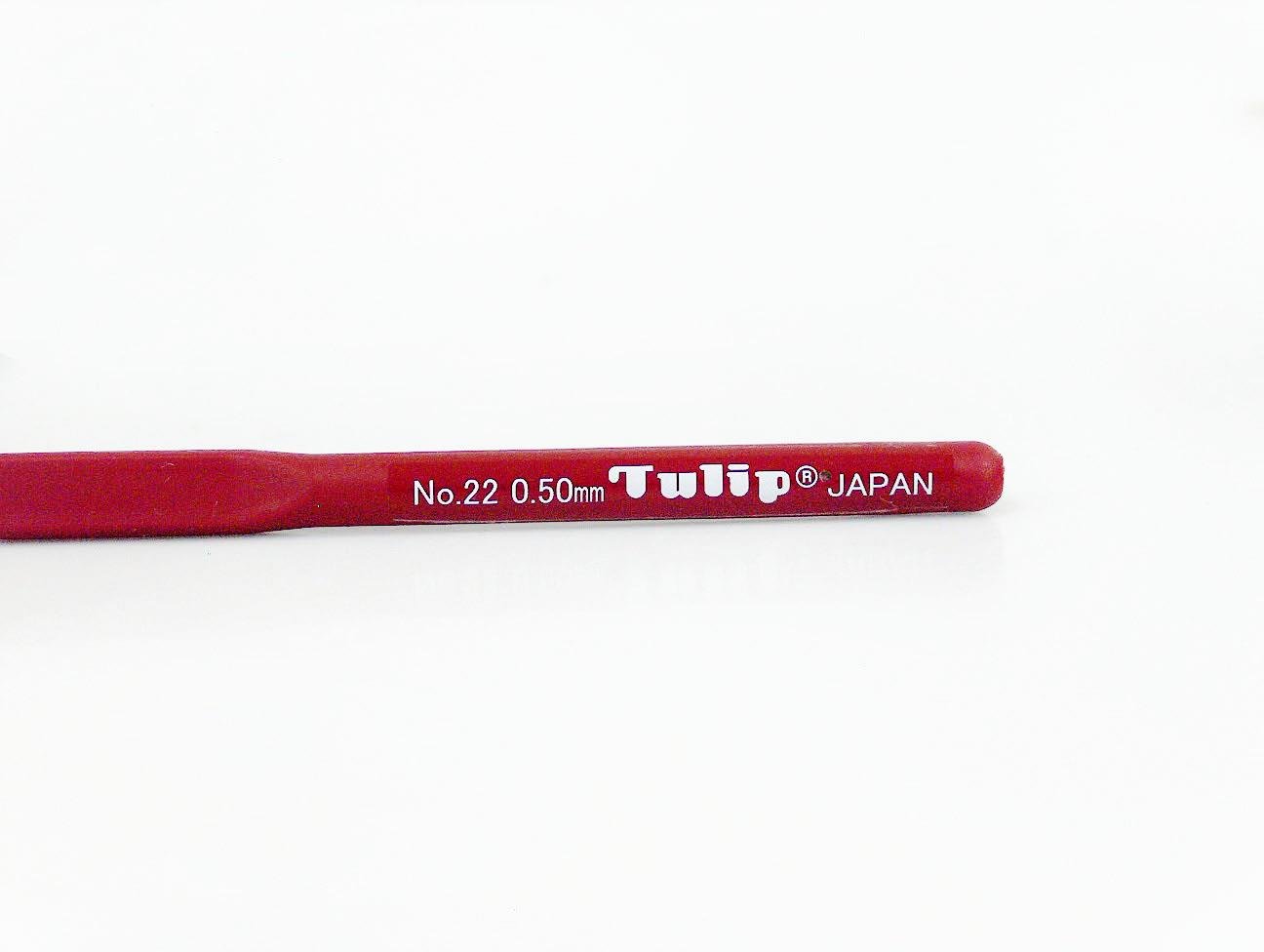 Tulip Crochet Hook with Soft Grip . #22 - 0.50 mm
