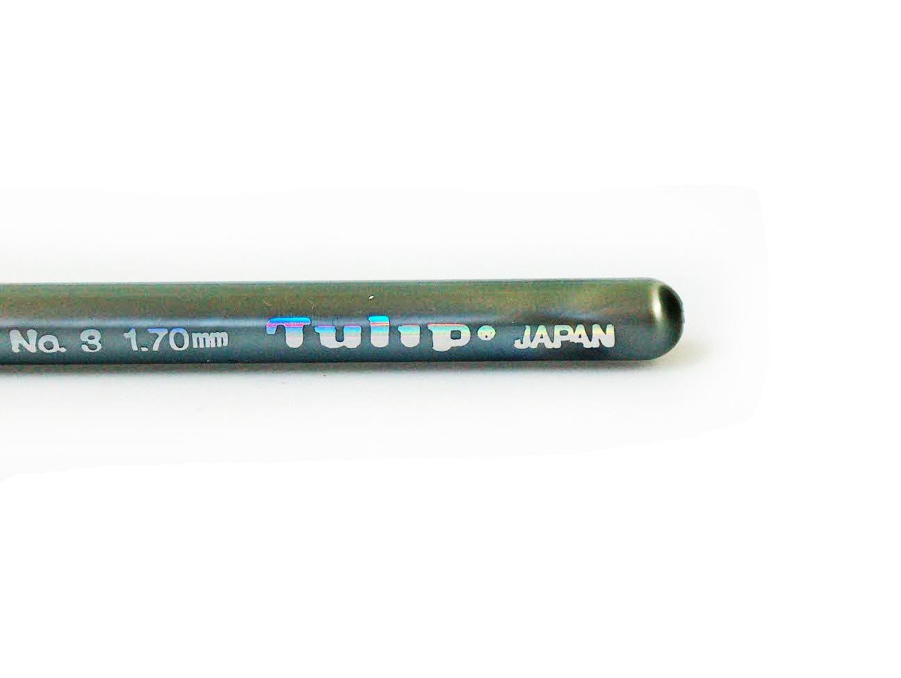 Tulip Plastic Handle Crochet Hook . #3 - 1.70 mm