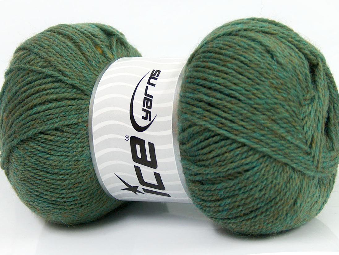 Virgin Wool Deluxe Khaki Melange