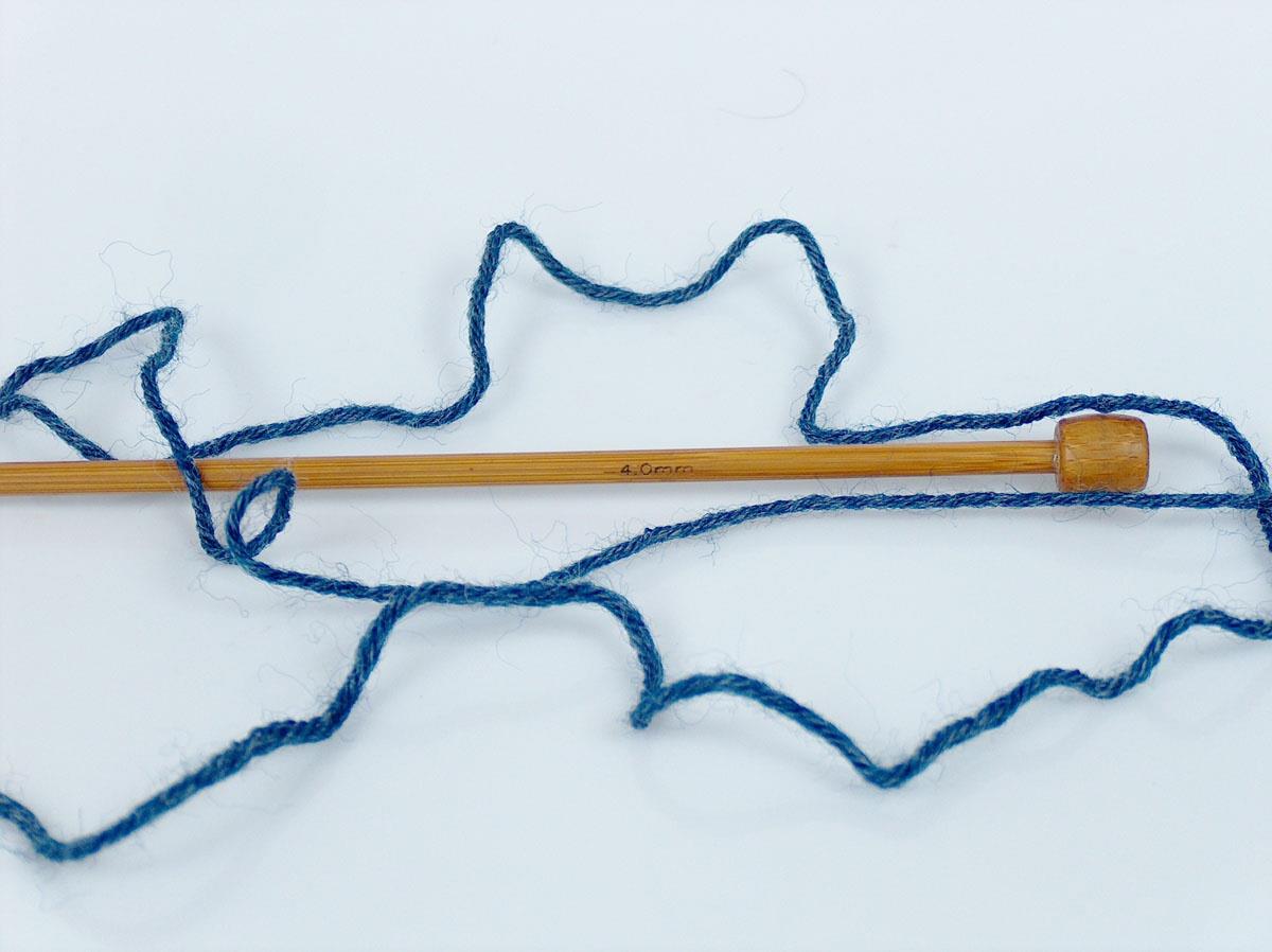 Virgin Wool Sock Jeans Blue