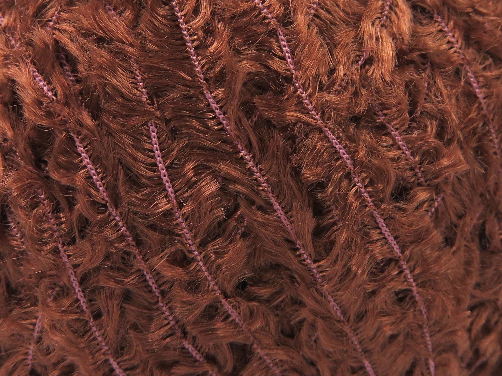 Viscose Fur Rose Brown