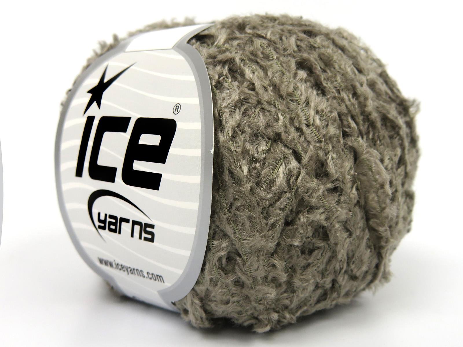 Viscose Fur Stone Grey