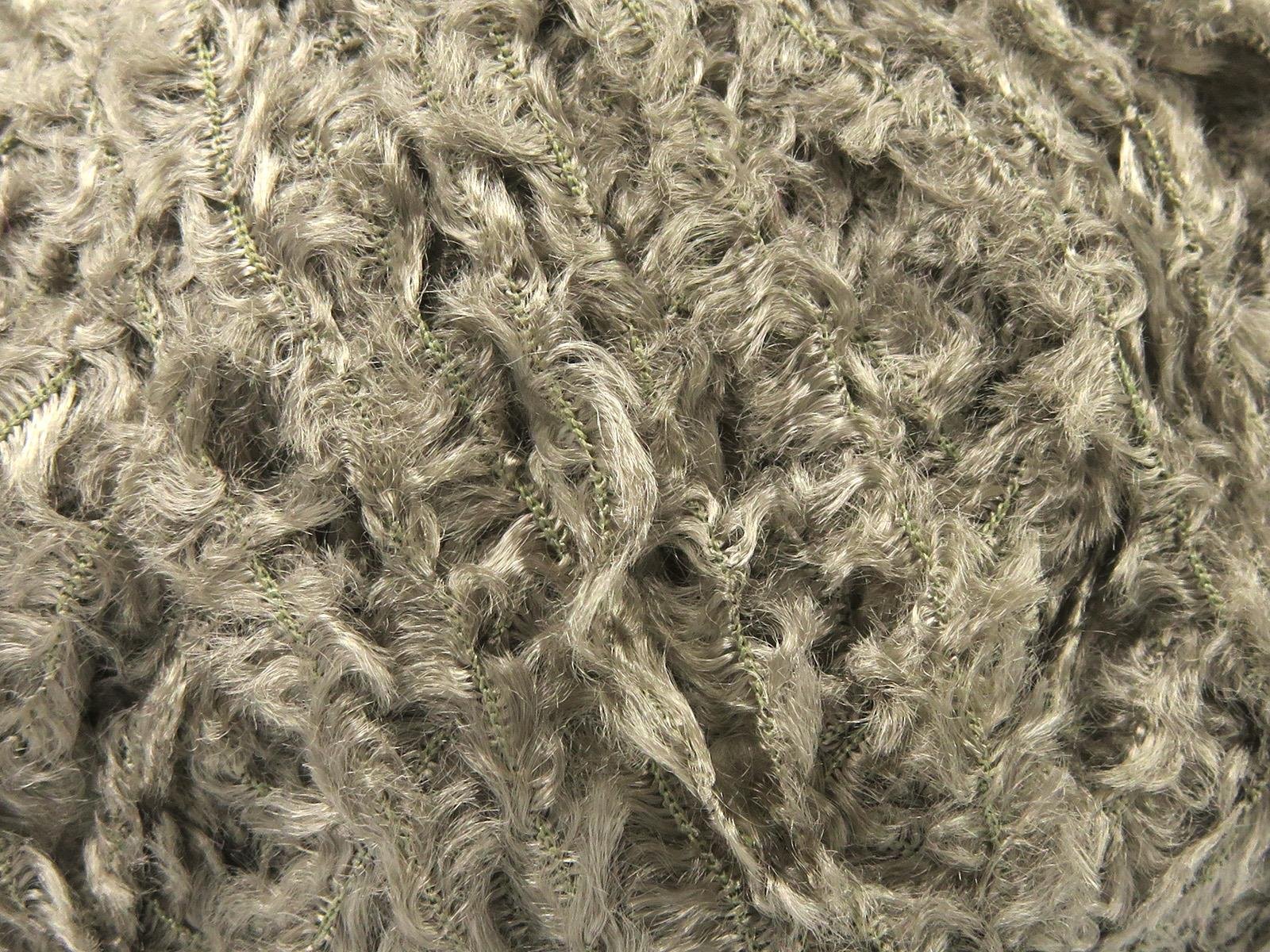Viscose Fur Stone Grey