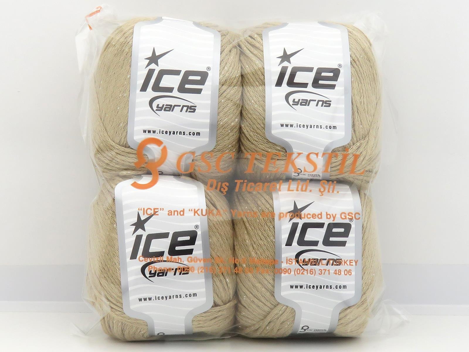 Viscose Glitz Beige