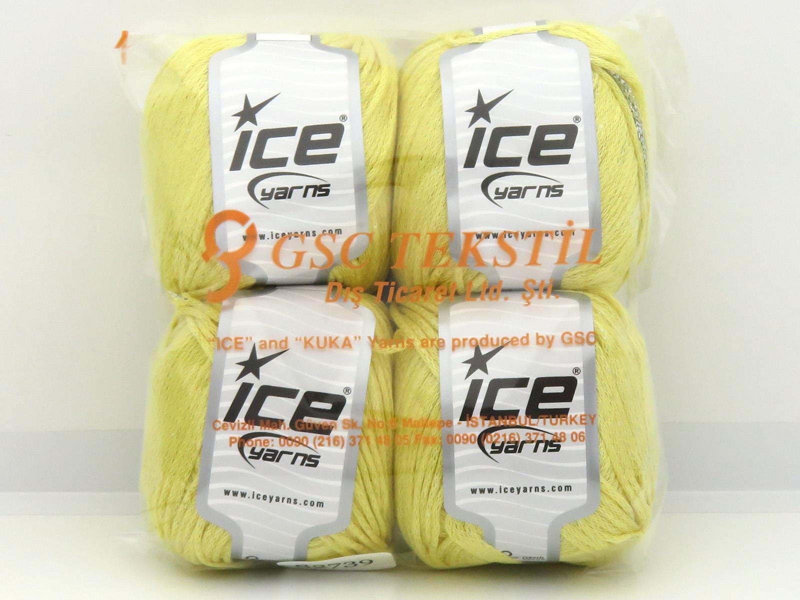 Viscose Glitz Yellow