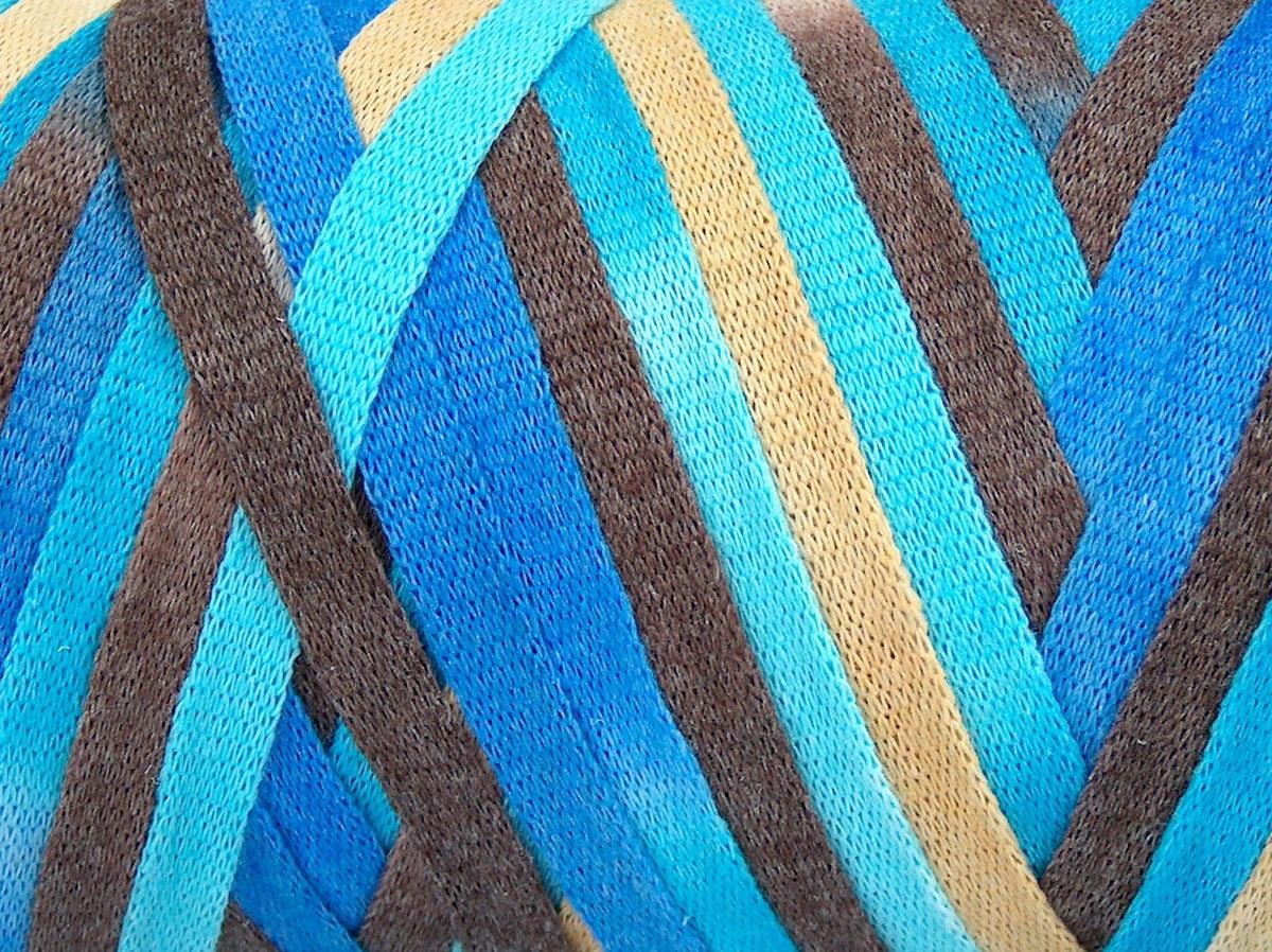 VisCot Ribbon Color Cream, Brown Shades, Blue Shades