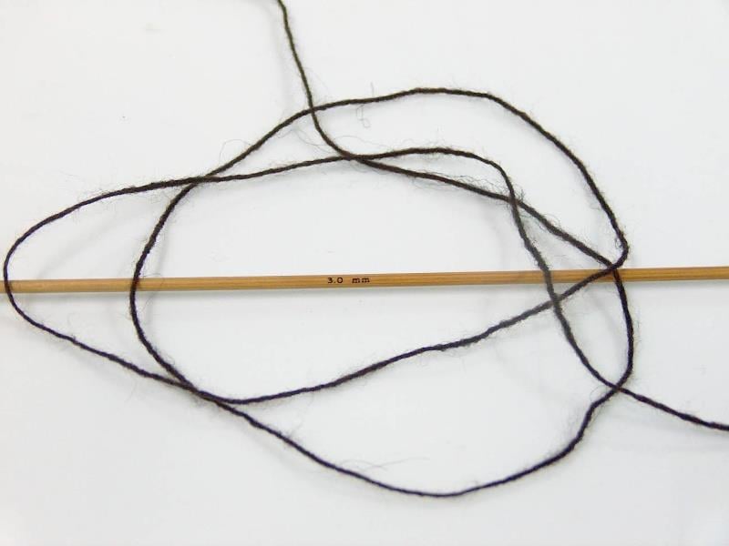 Wool Cord Sport Dark Brown