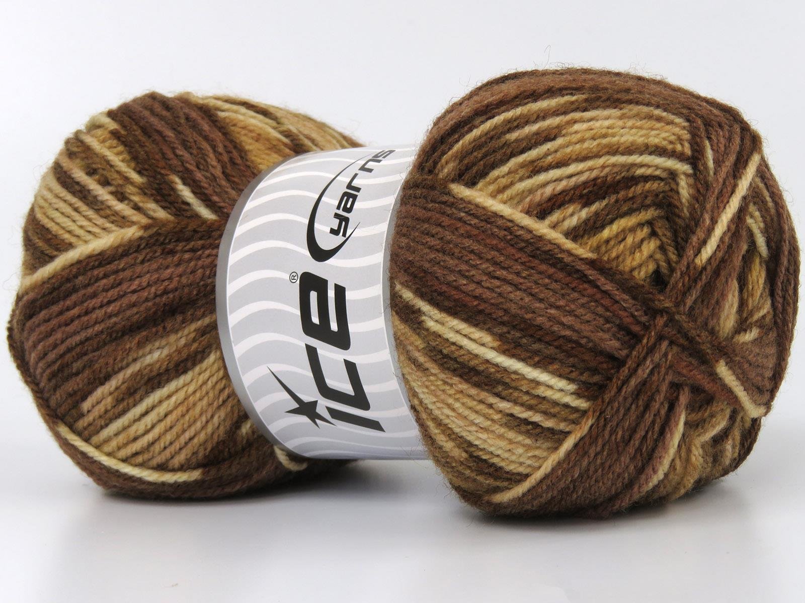 Wool Design Brown Shades, Cream Shades