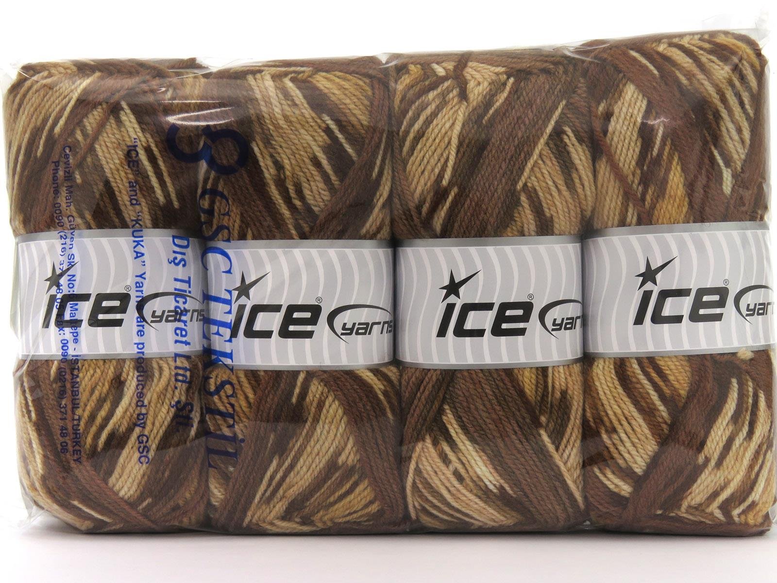 Wool Design Brown Shades, Cream Shades