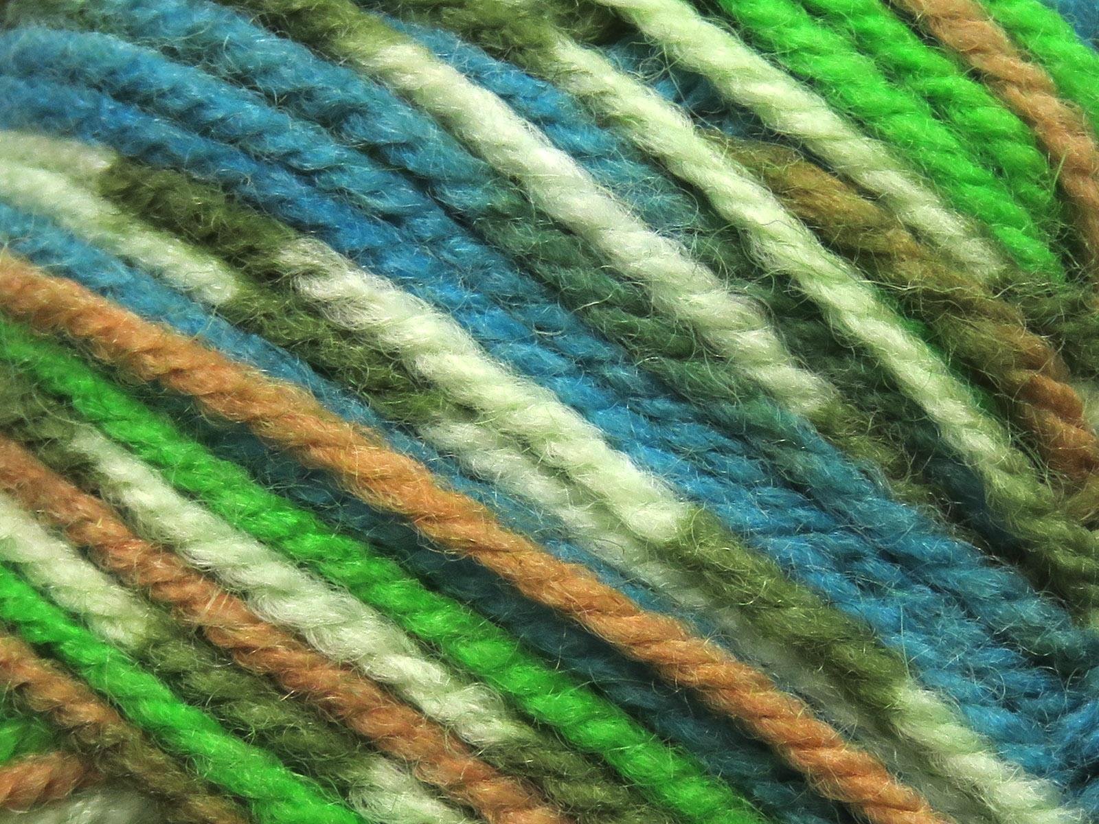 Wool Design Cream, Turquoise, Green Shades