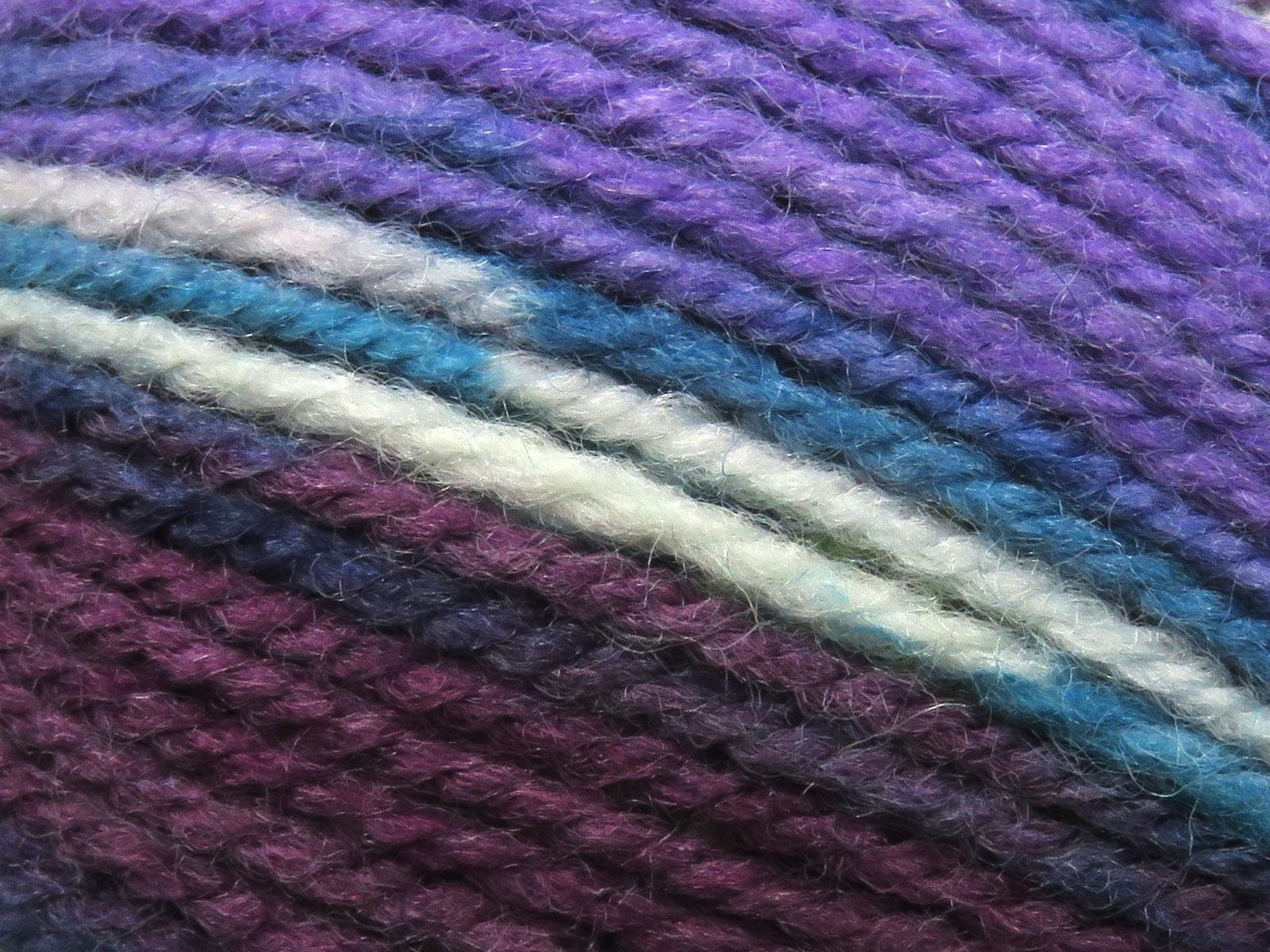 Wool Design Green, White, Purple, Turquoise, Maroon