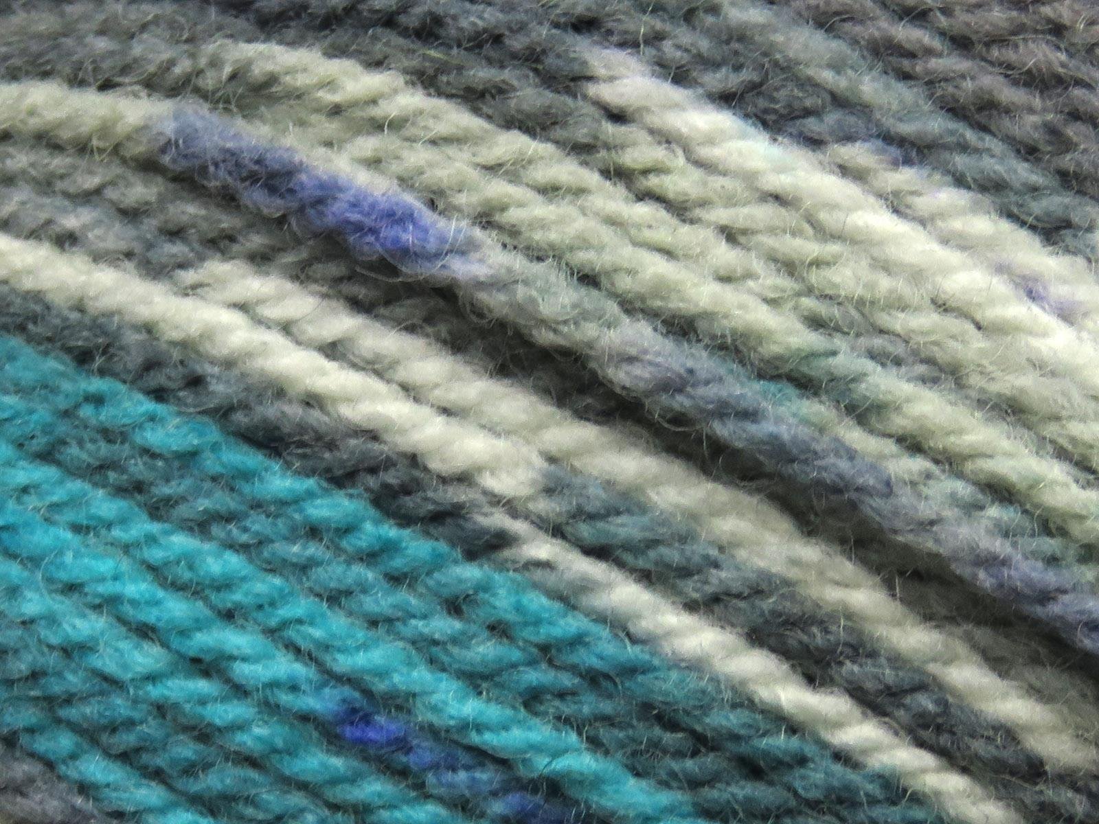 Wool Design Purple, Cream, Turquoise, Grey Shades