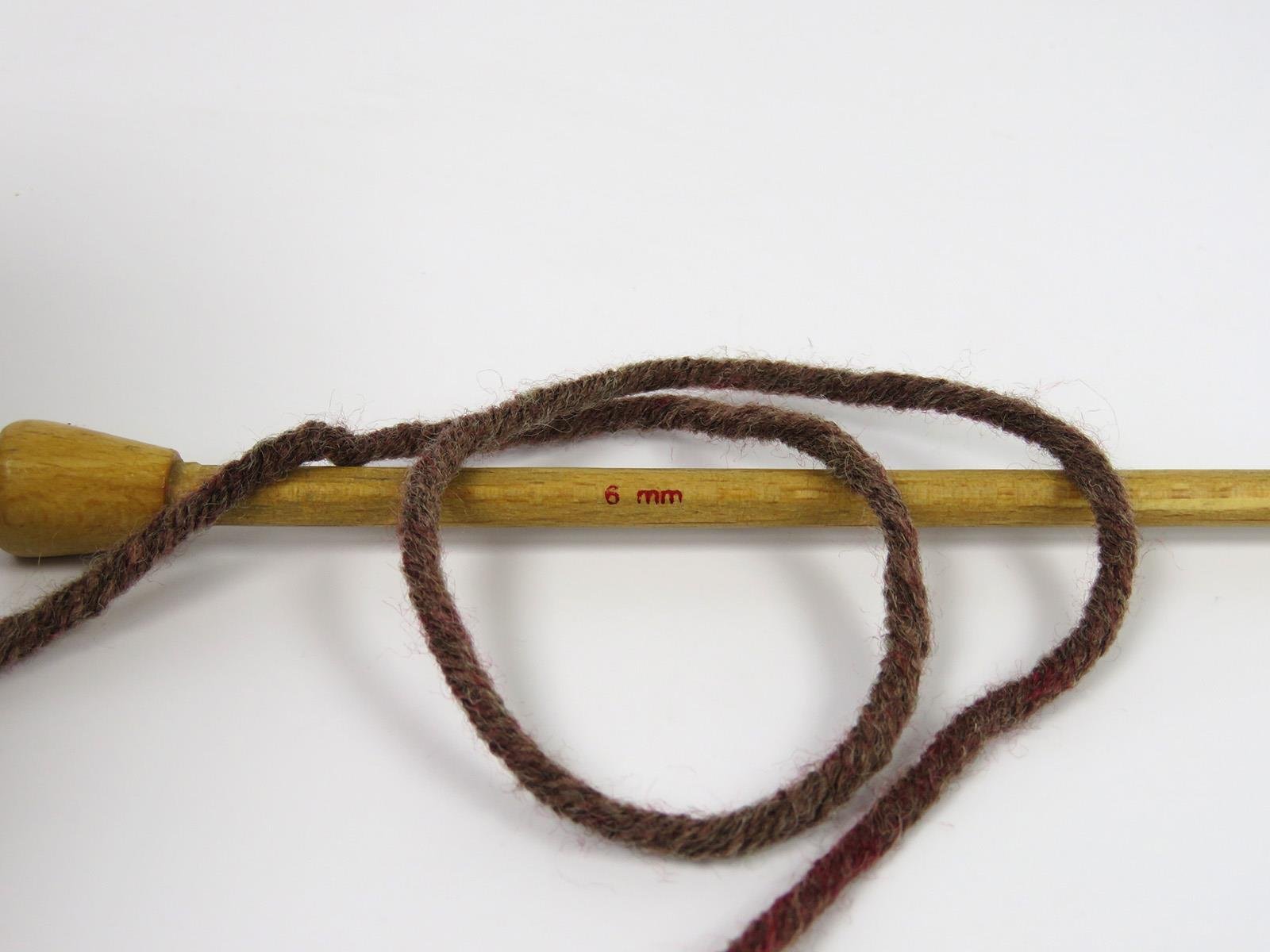 Wool Superbulky Batik Red, Cream, Brown Shades