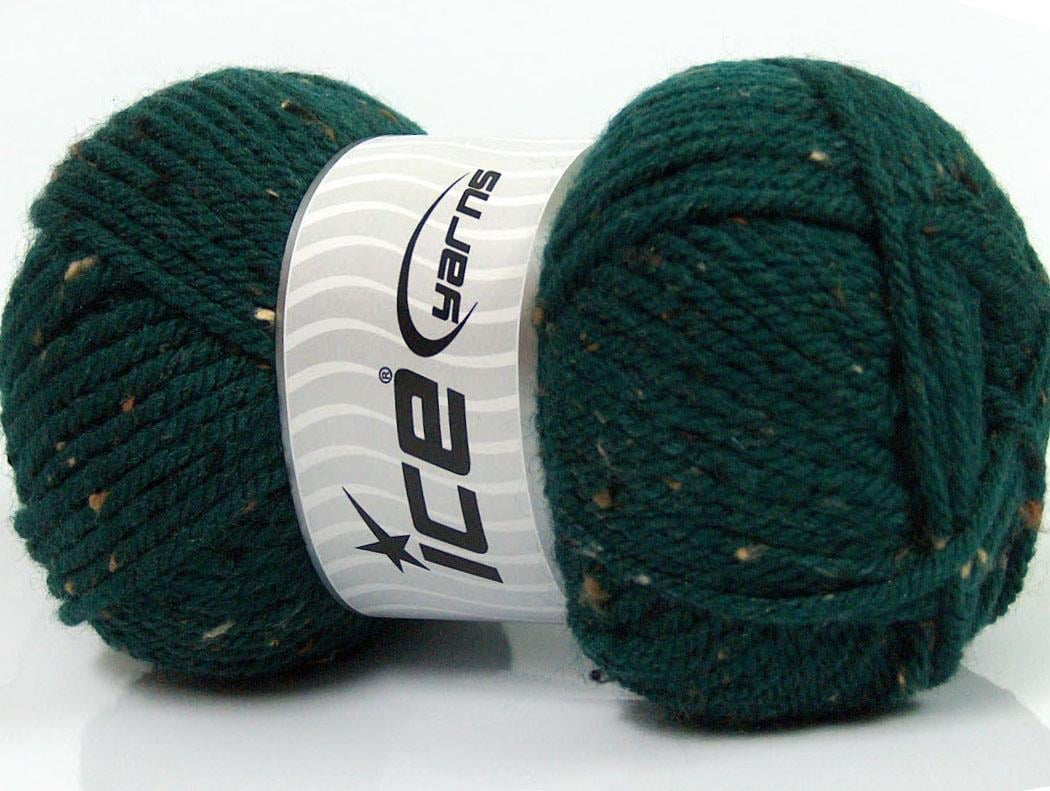 Wool Tweed Superbulky Dark Green