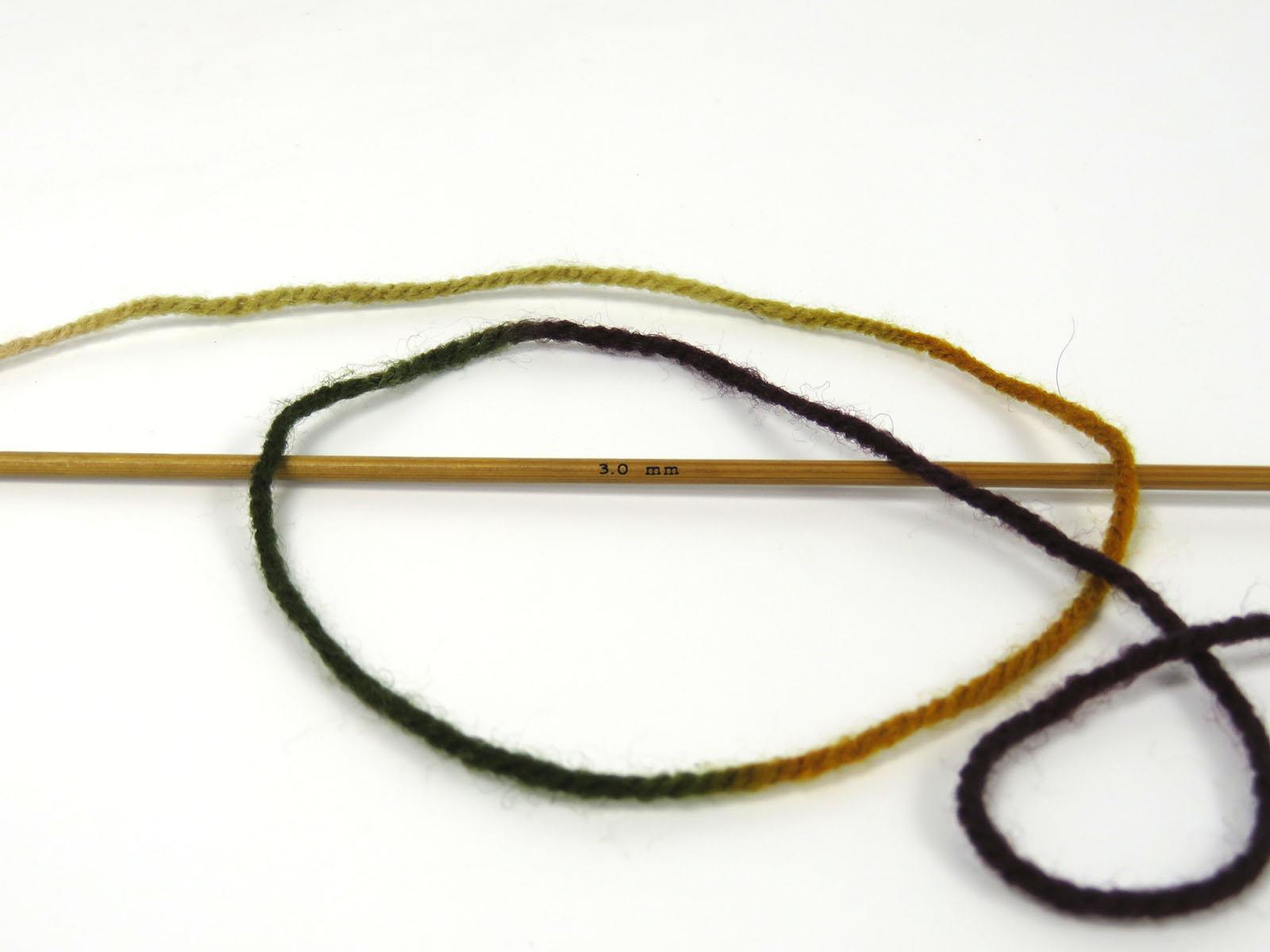 Wool Varicolor Light Gold, Brown Shades, Khaki