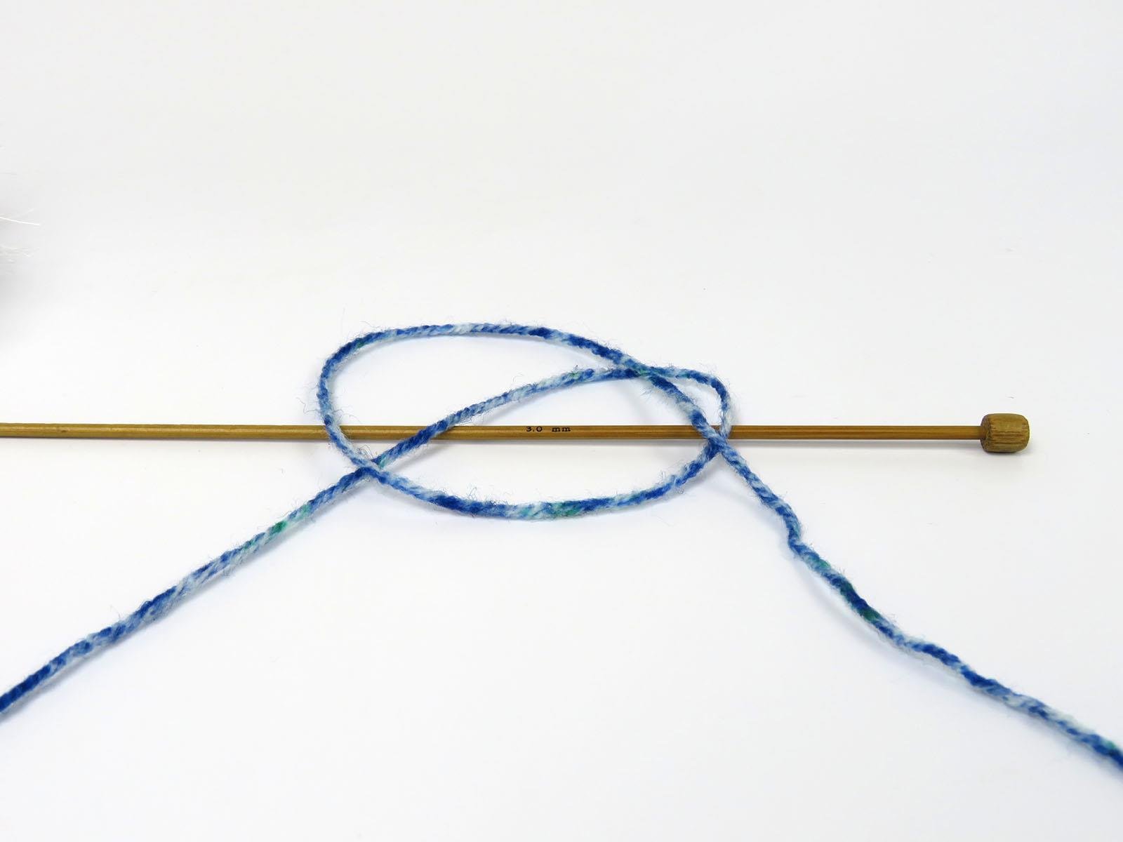 Wool Varicolor Light Green Shades, Blue Shades