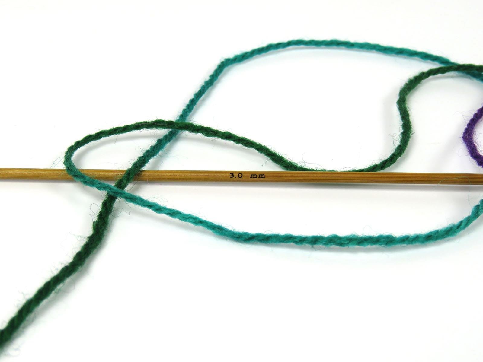 Wool Varicolor Light Green Shades, Purple Shades