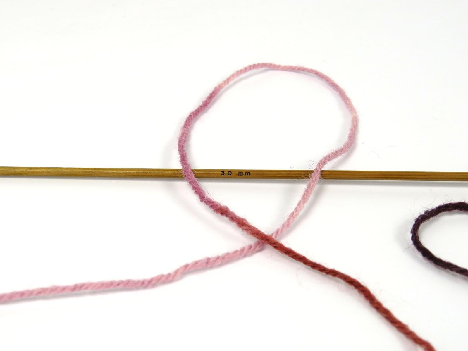 Wool Varicolor Light Maroon, Camel, Pink Shades