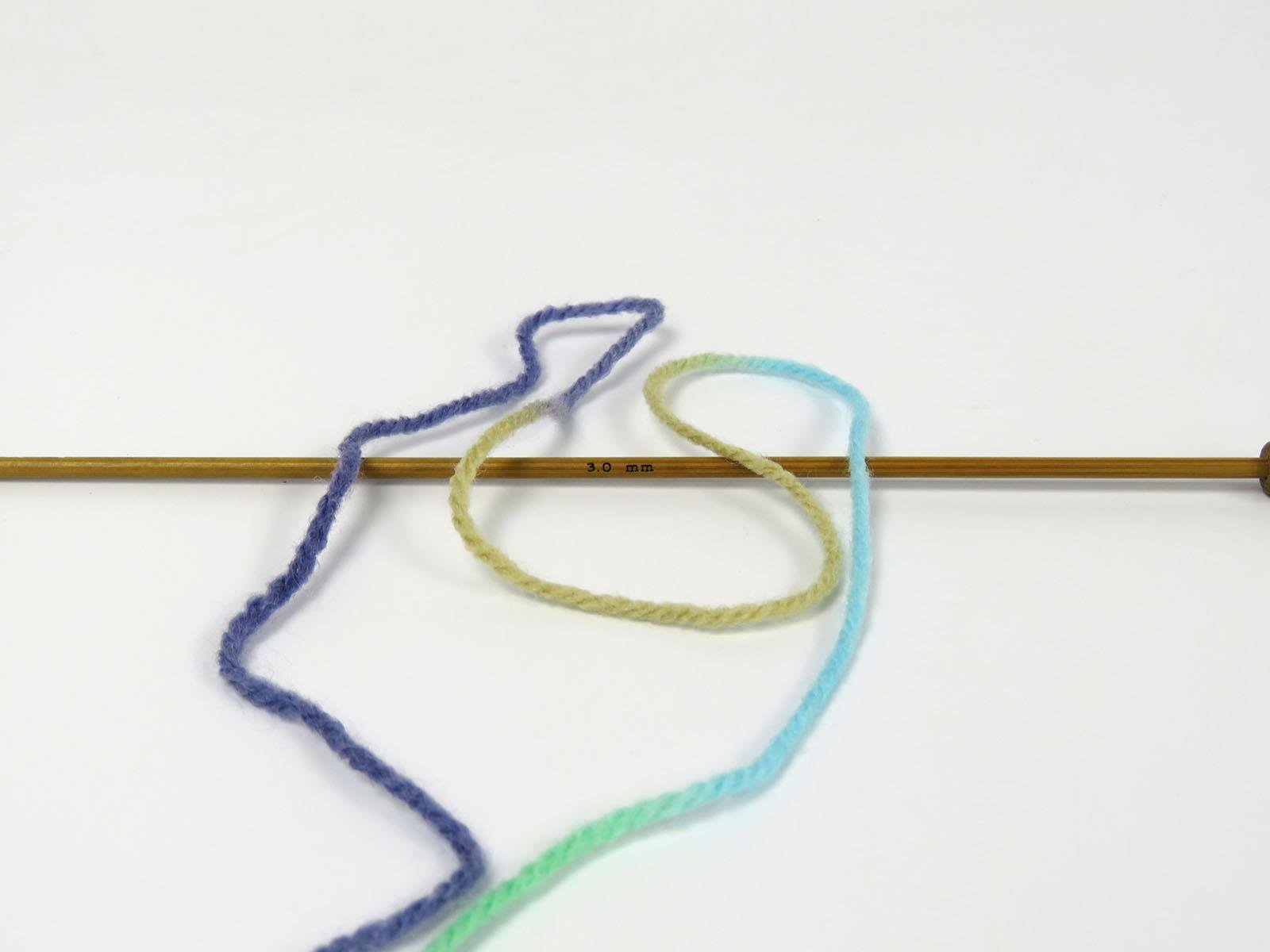 Wool Varicolor Light Purple, Cream, Turquoise, Camel, Green Shades