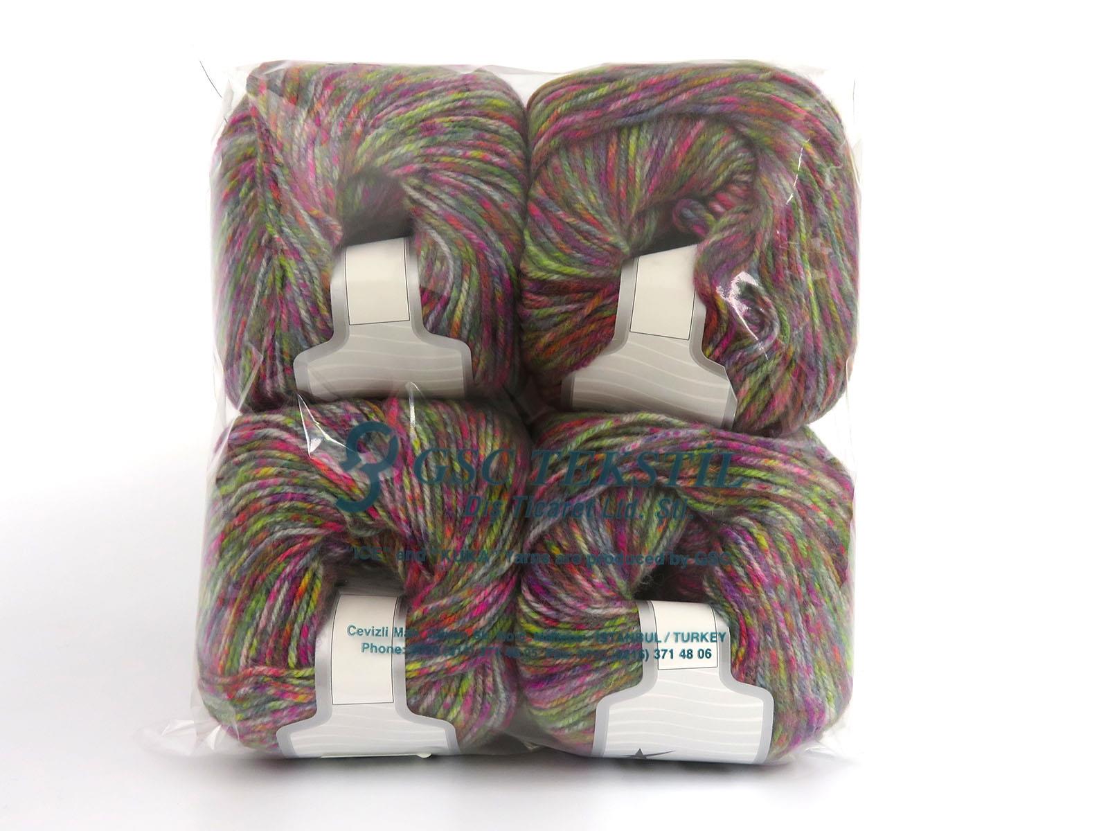 Wool Varicolor Worsted Multicolor