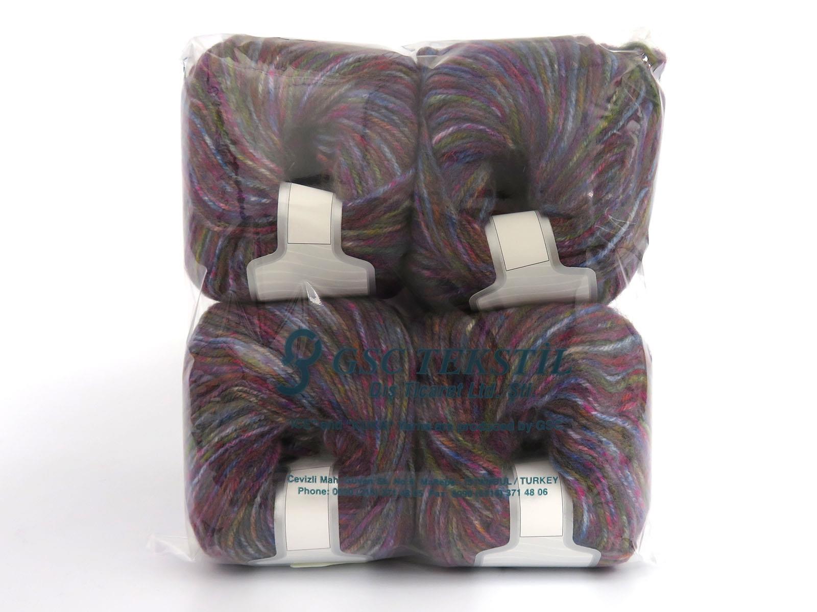 Wool Varicolor Worsted Multicolor