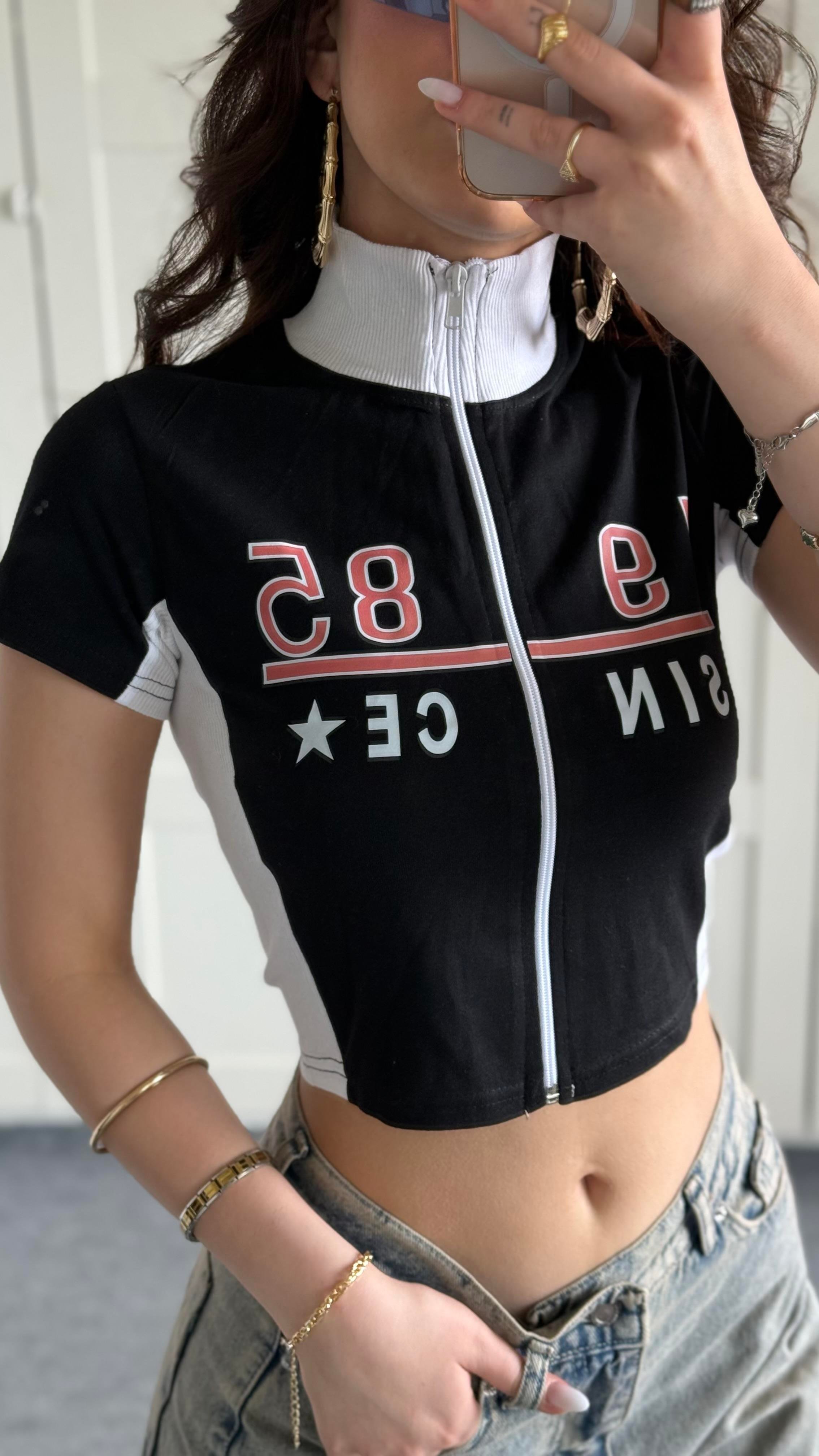 1985 Fitilli Hırka Crop 