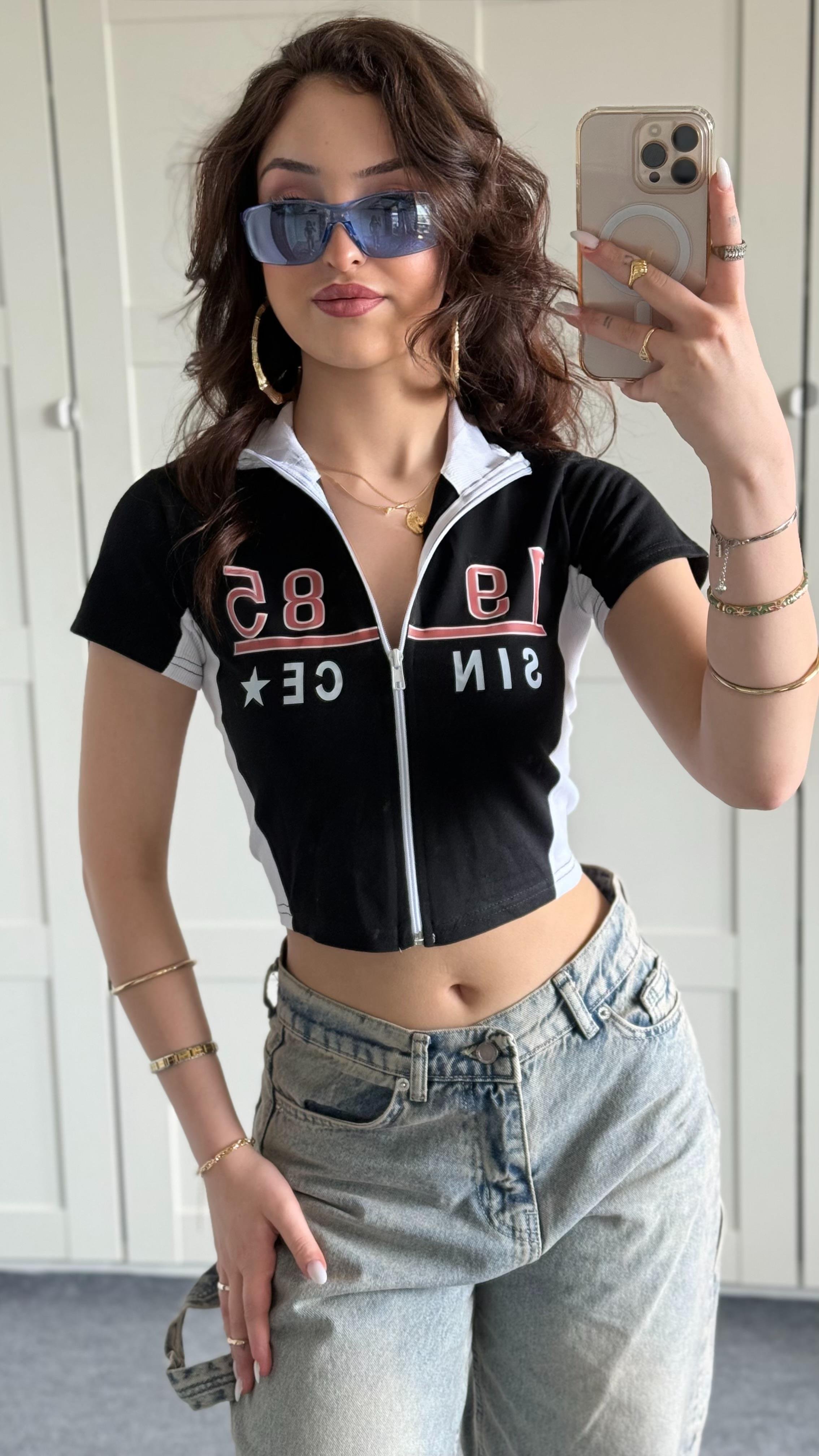 1985 Fitilli Hırka Crop 