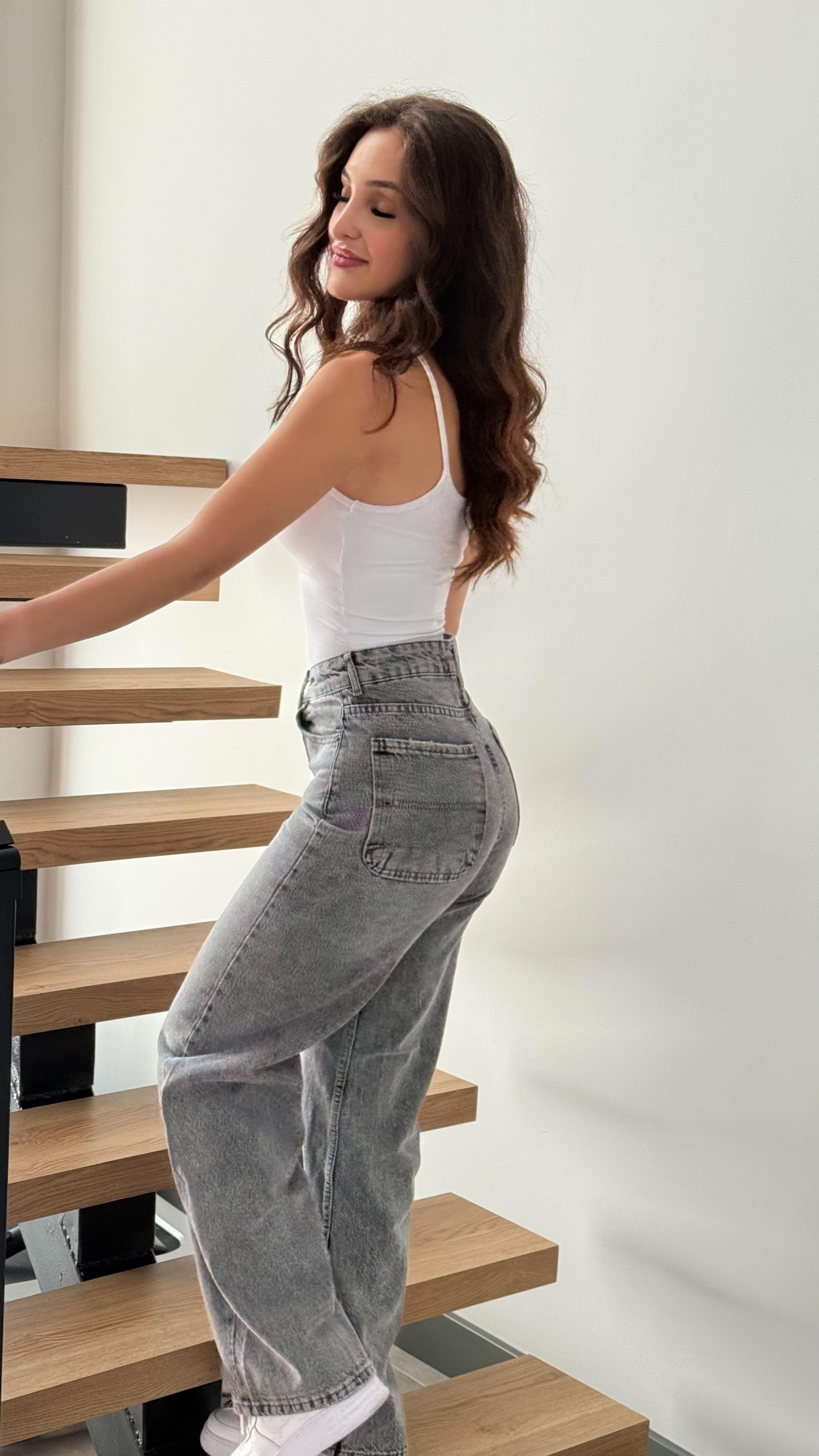 Alita Plazzo Pantolon Gri