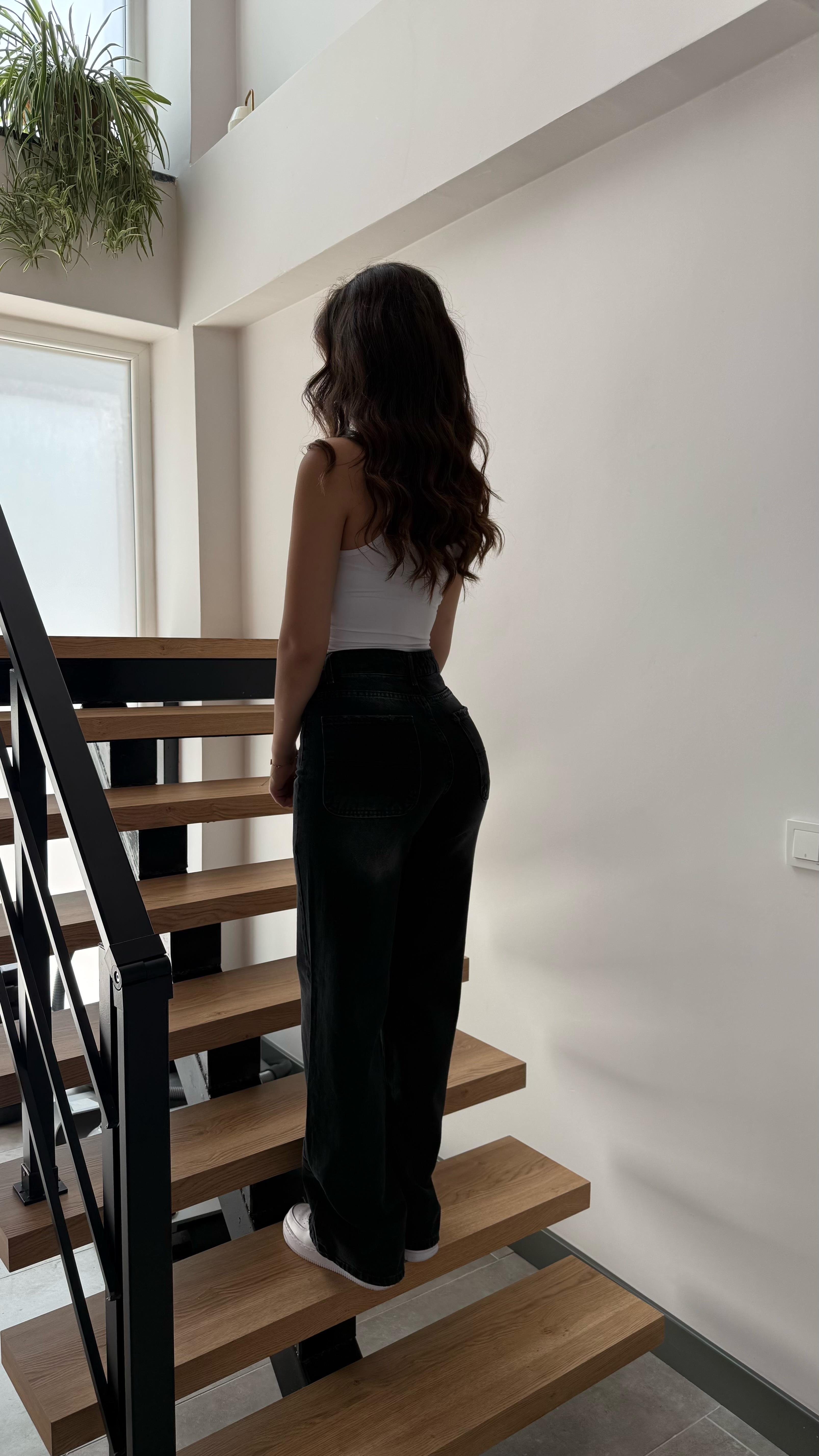 Alita Plazzo Pantolon Siyah