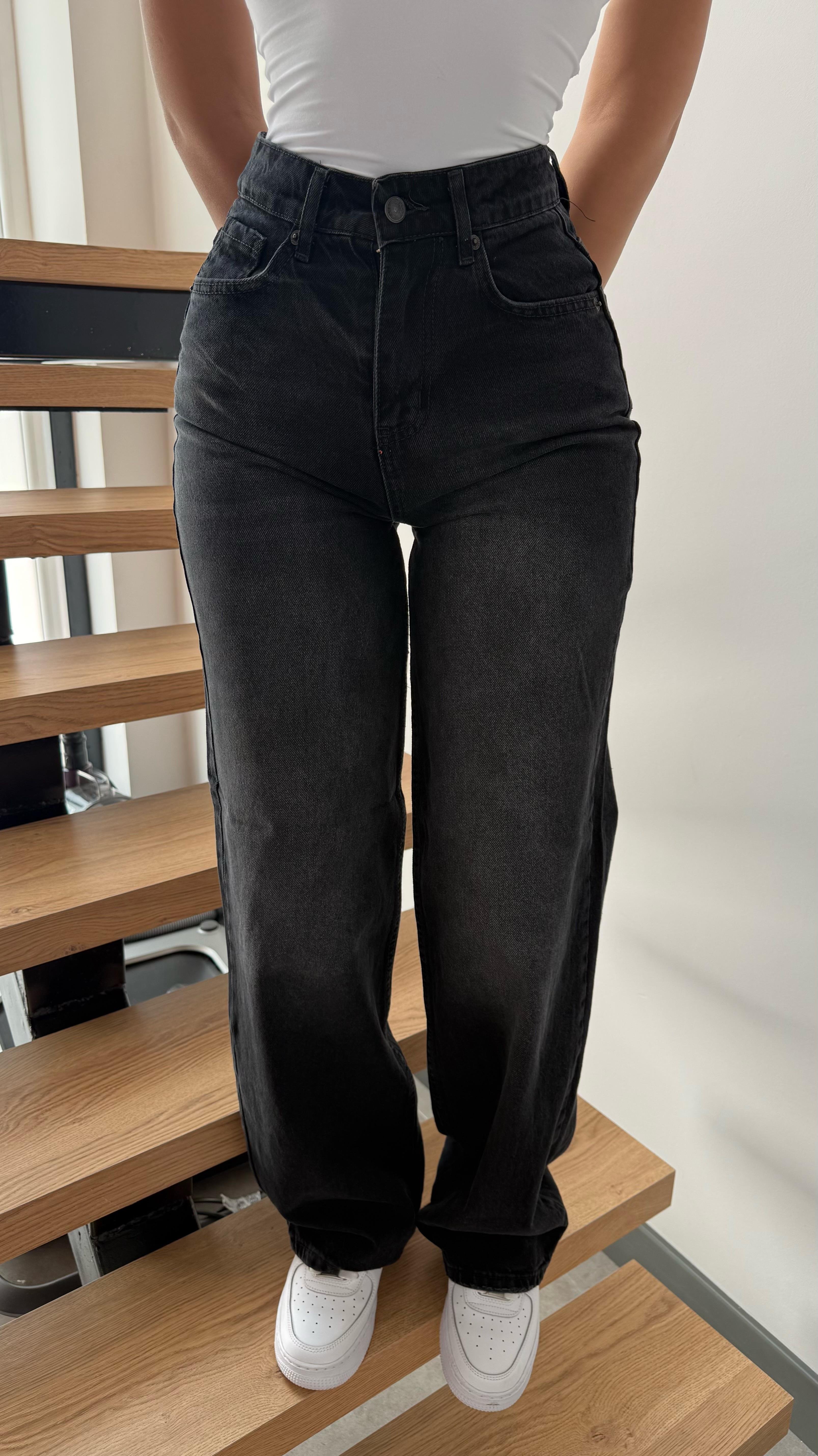 Alita Plazzo Pantolon Siyah