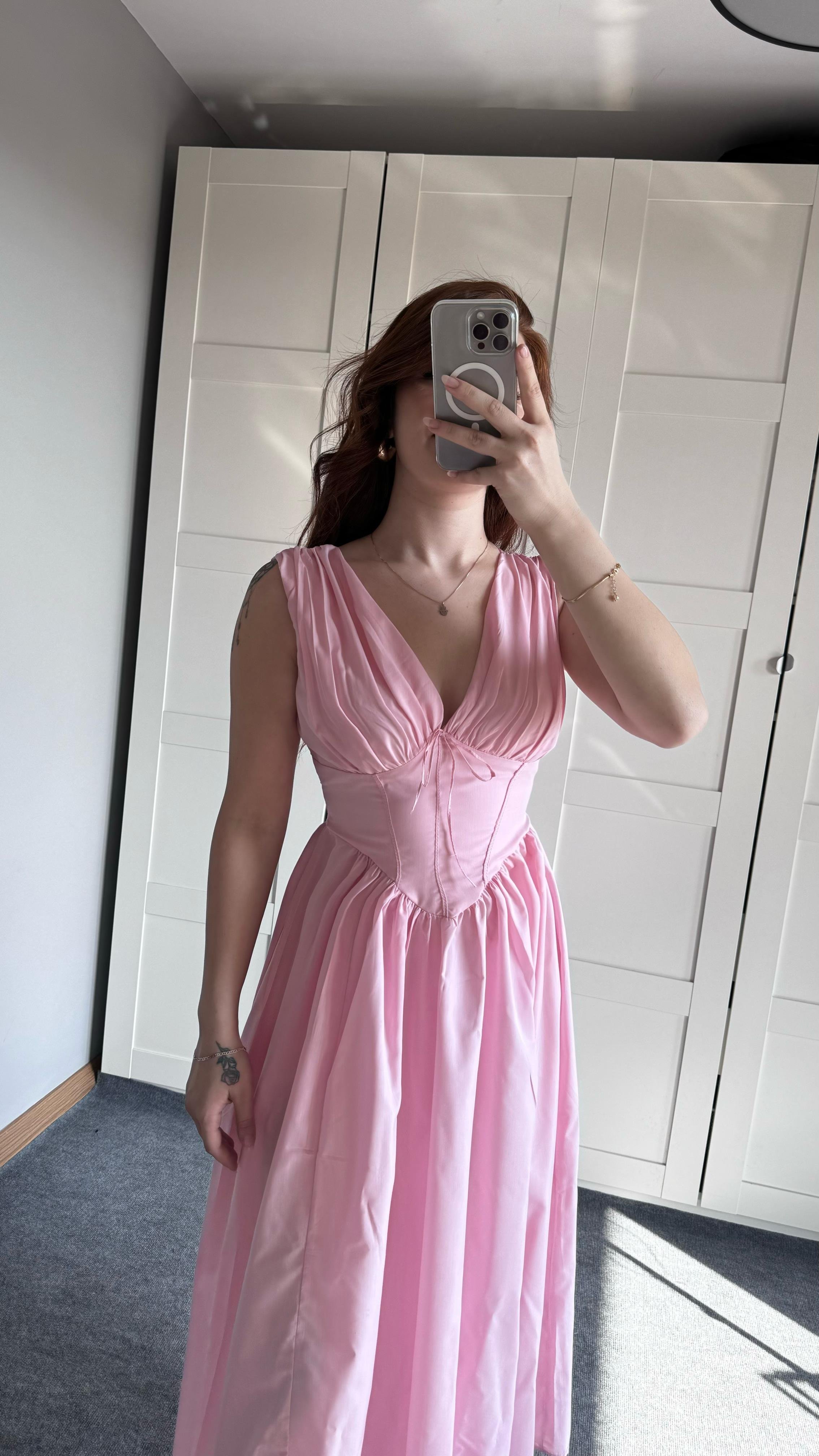 Amour Pembe Elbise 