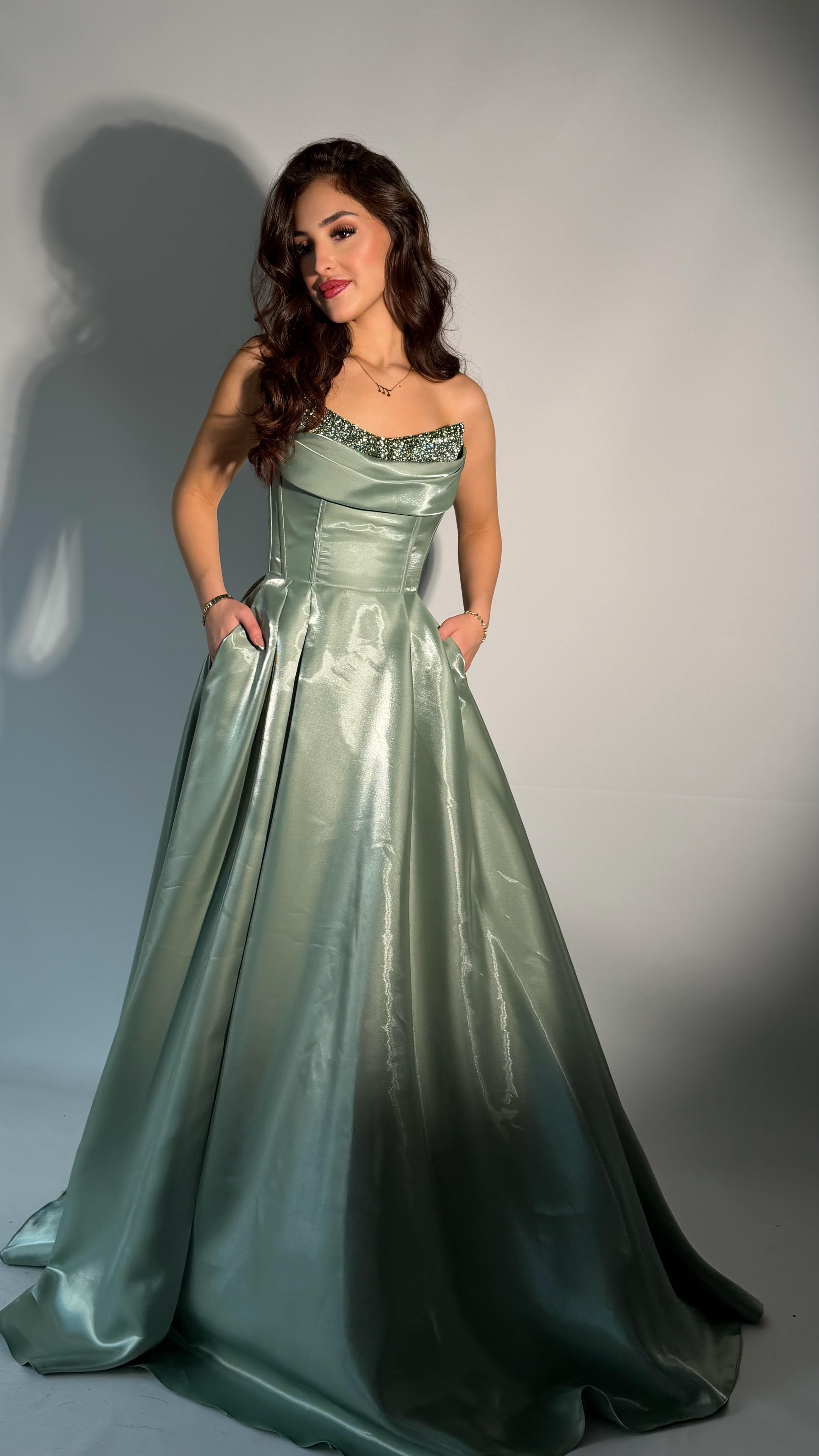 Aurora Abiye Mint Yeşili