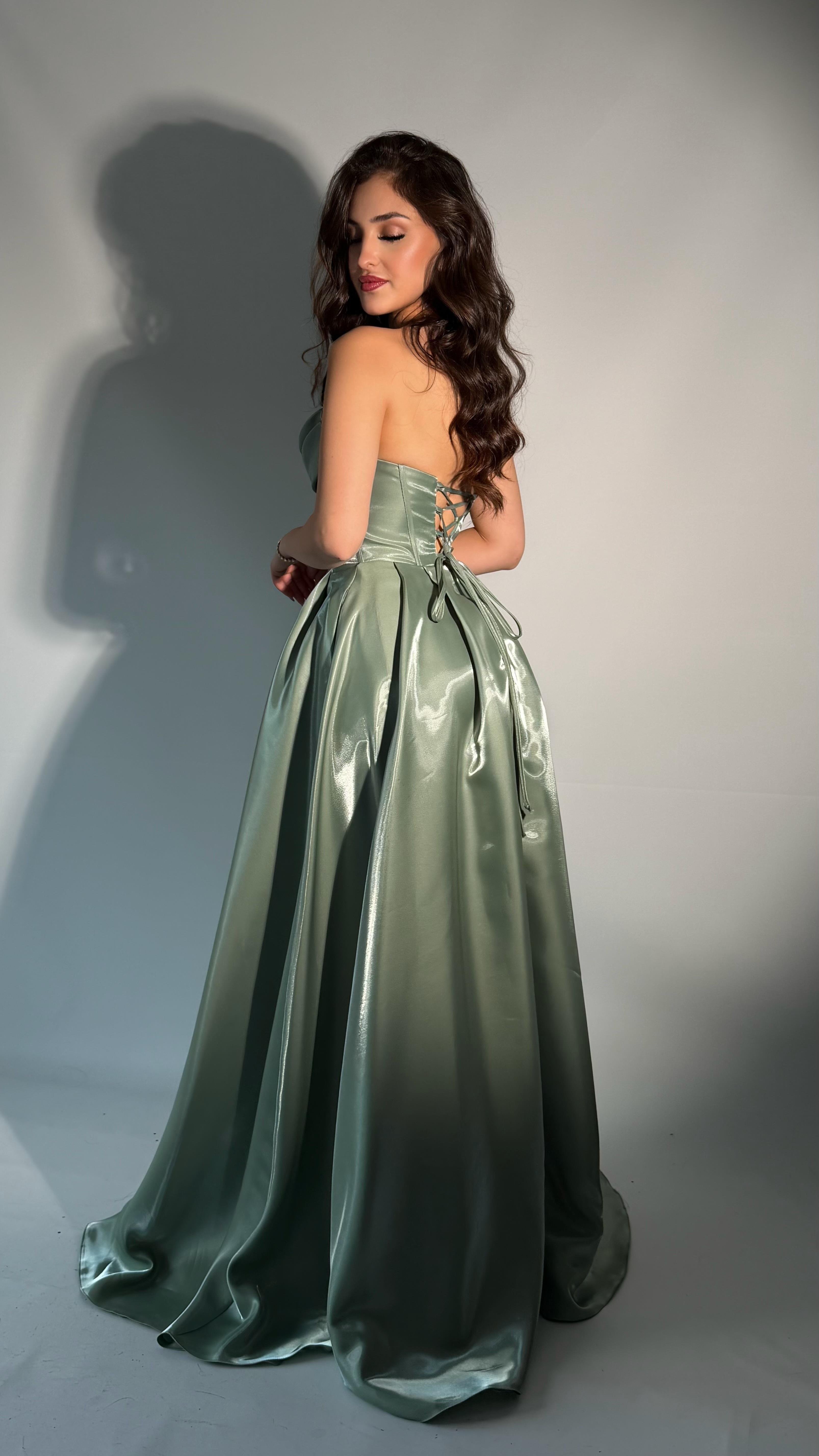 Aurora Abiye Mint Yeşili