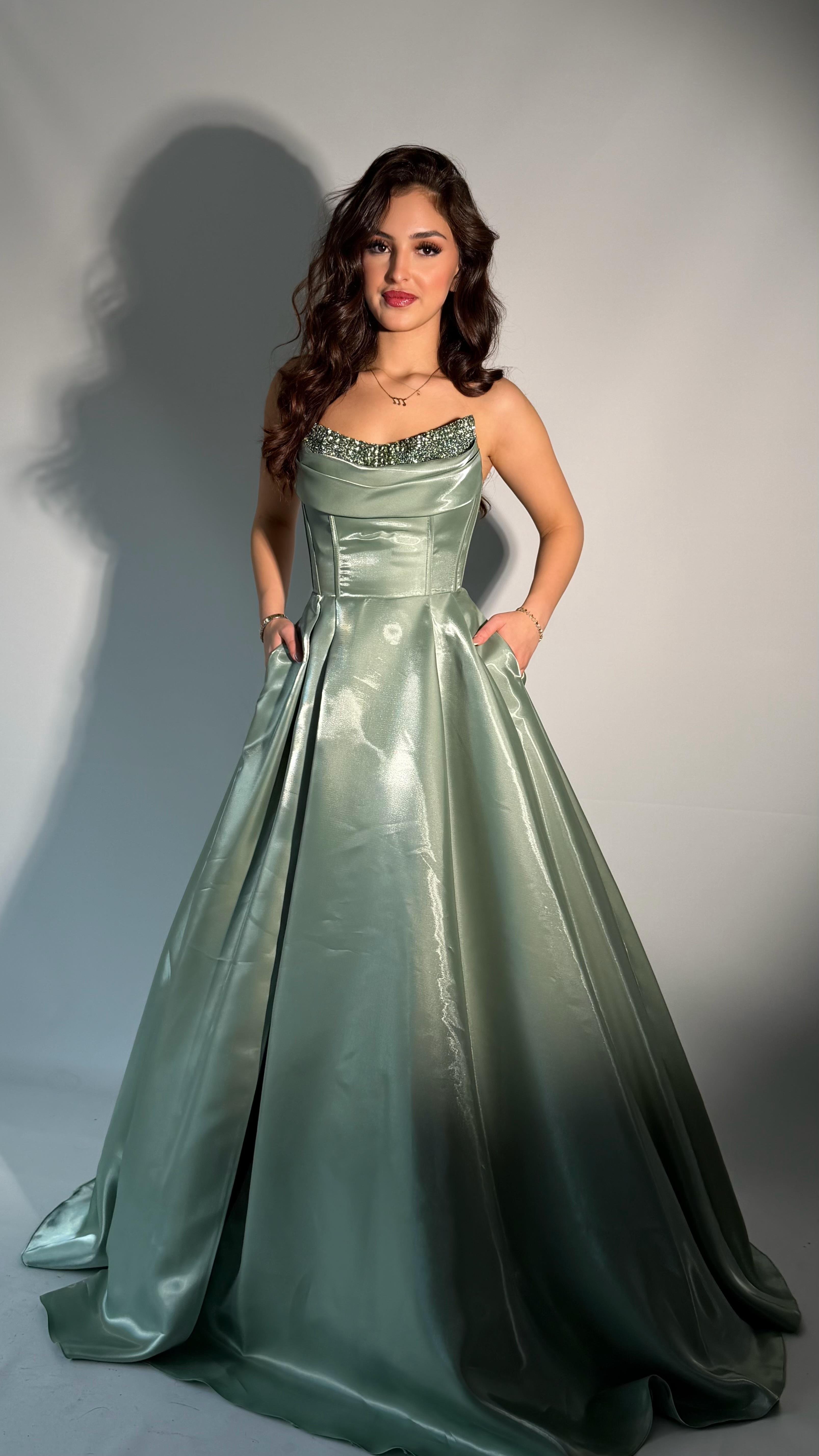 Aurora Abiye Mint Yeşili