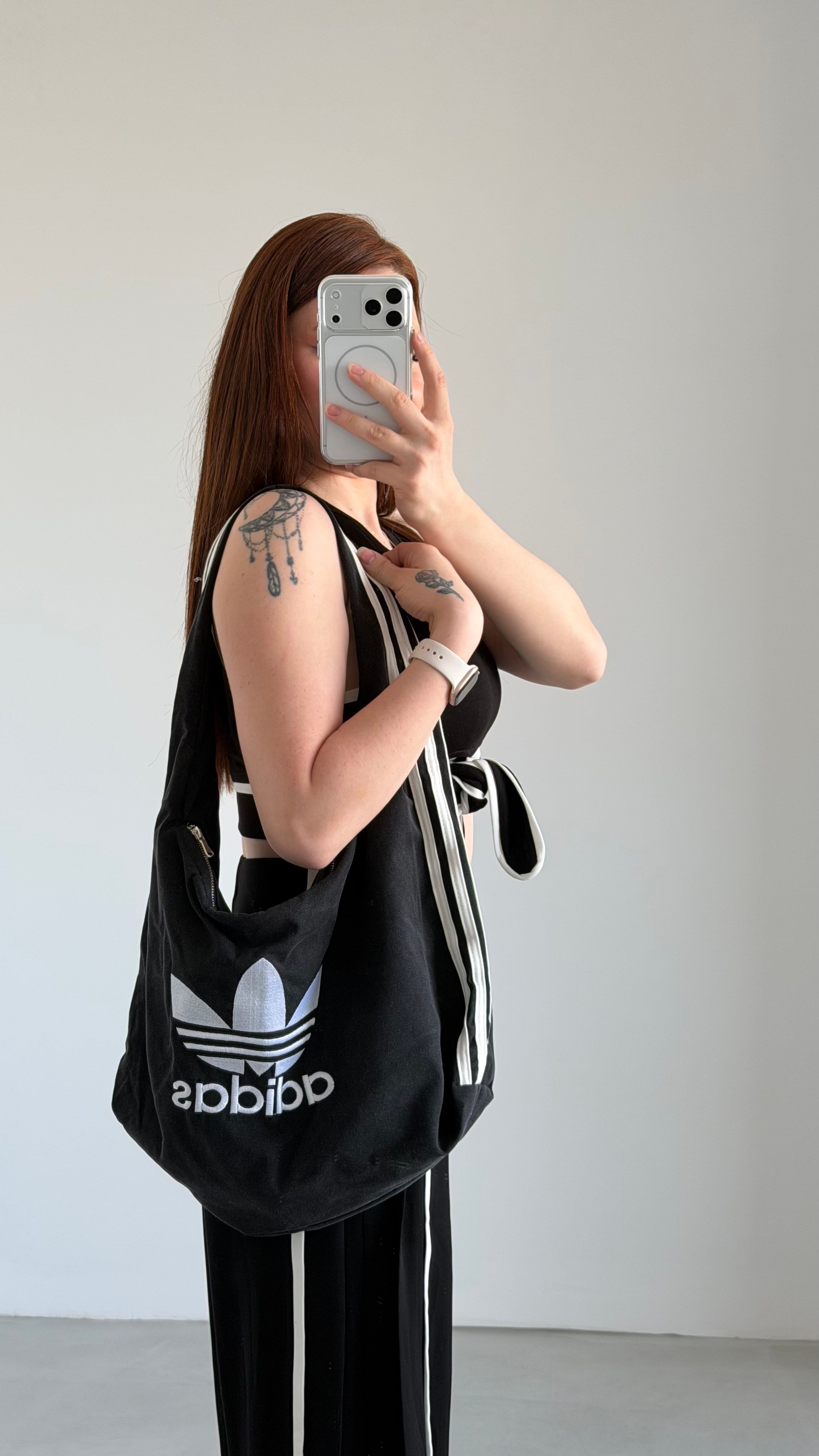 Avivasa Denim Bowl Canvas Çanta Siyah